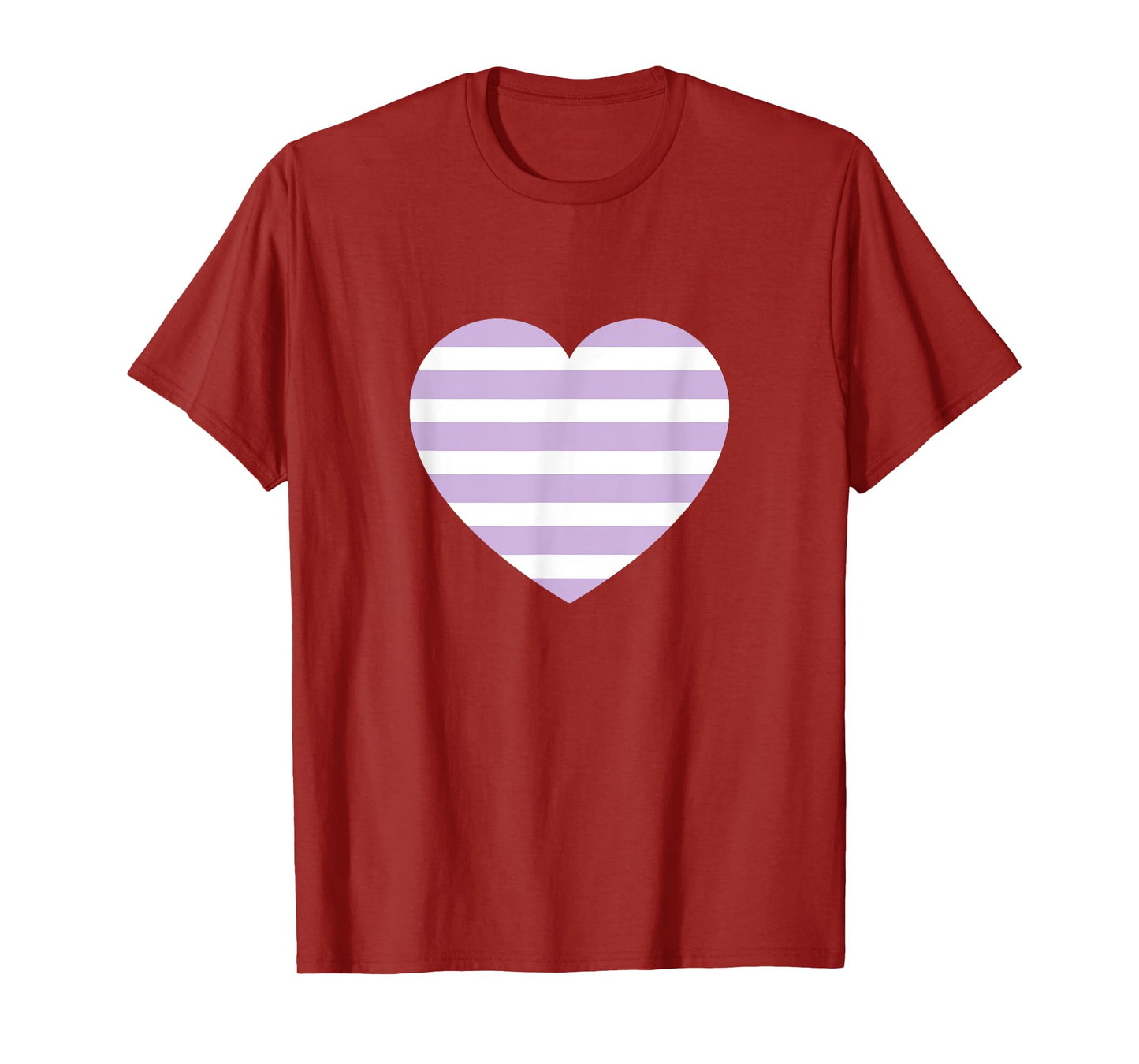 Cute Retro Lavender Mist Stripes Classic Minimalist Graphic T-Shirt