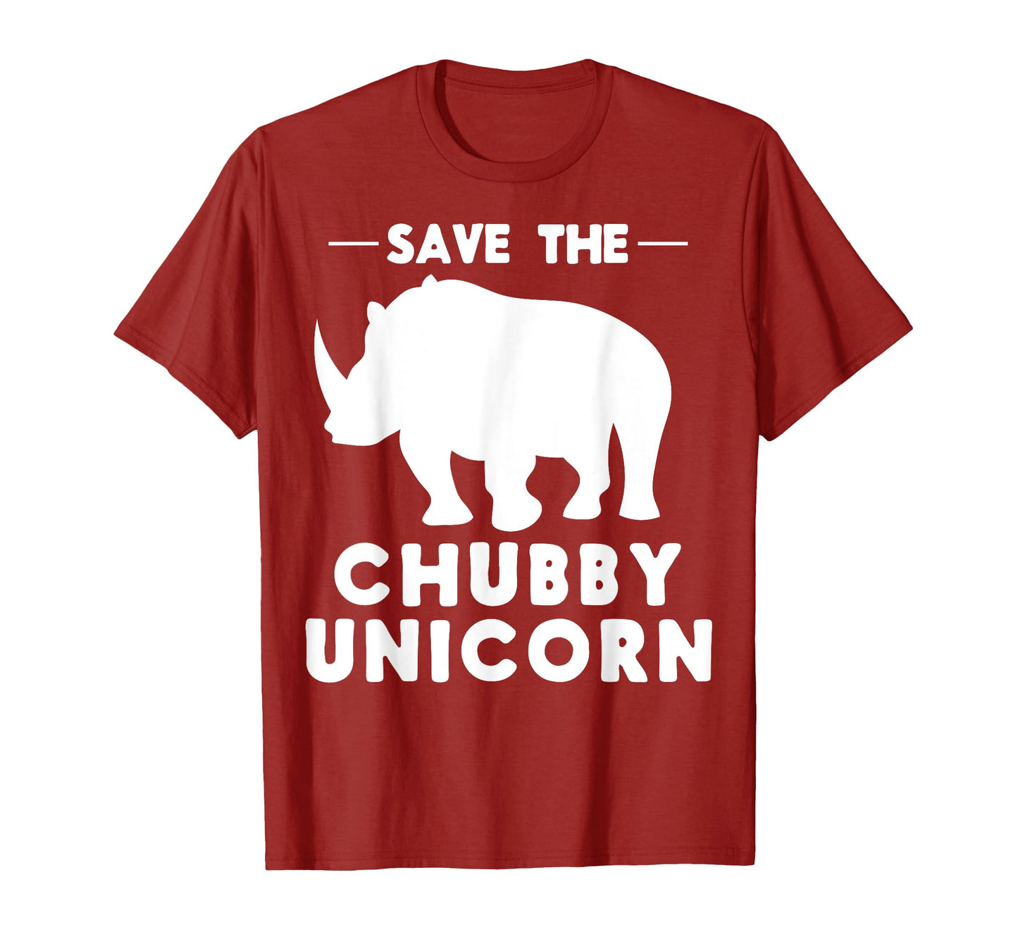 Easy Funny Joke Gifts Apparel and Rhino Stuff Save the Chubby Unicorn T-Shirt, Small