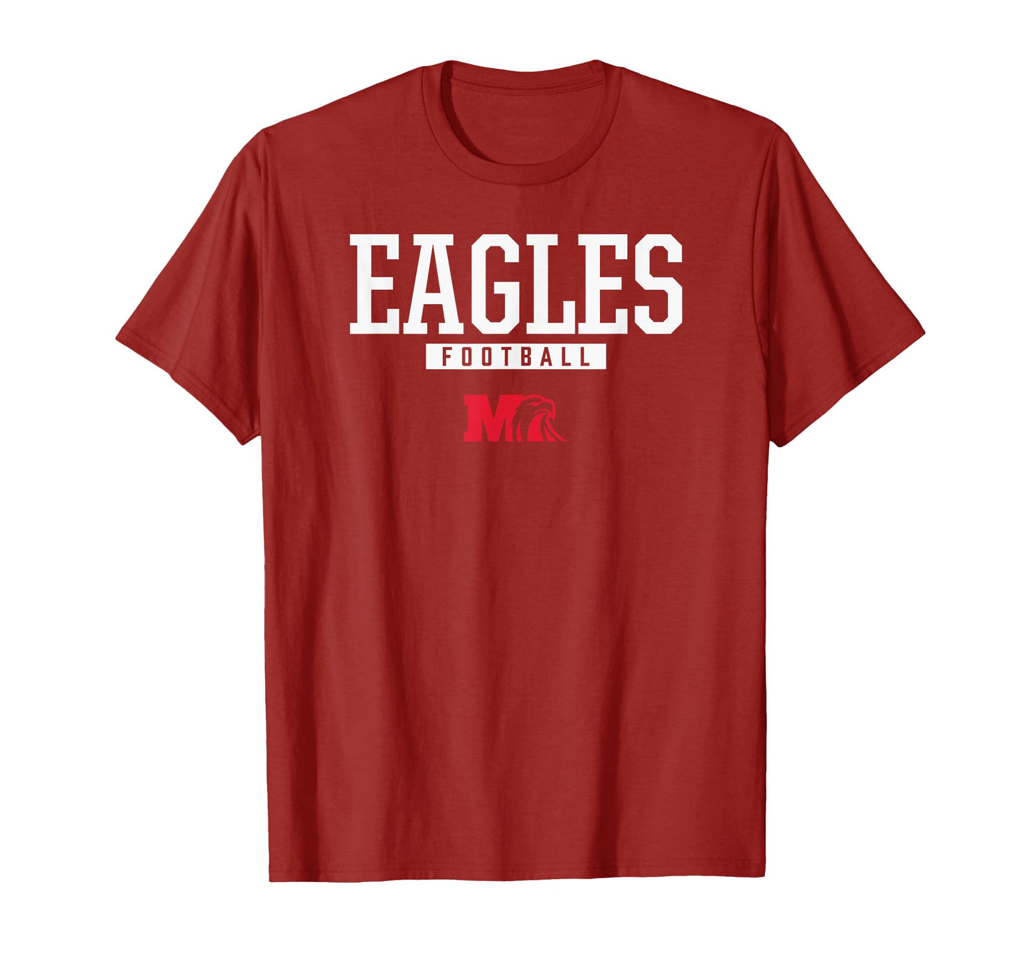 Milford Eagles Logo Football HS T-Shirt