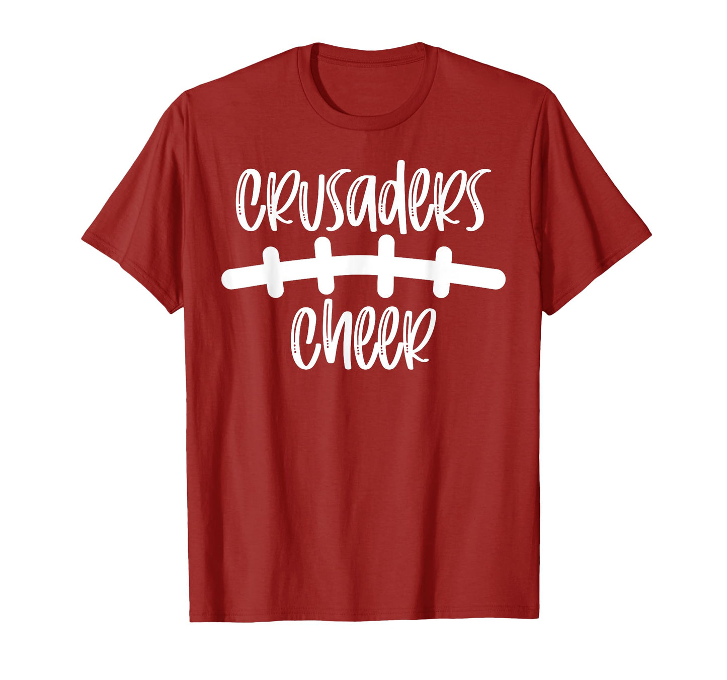 Crusader Cheer School Spirit Football Team Mascot Game Night T-Shirt