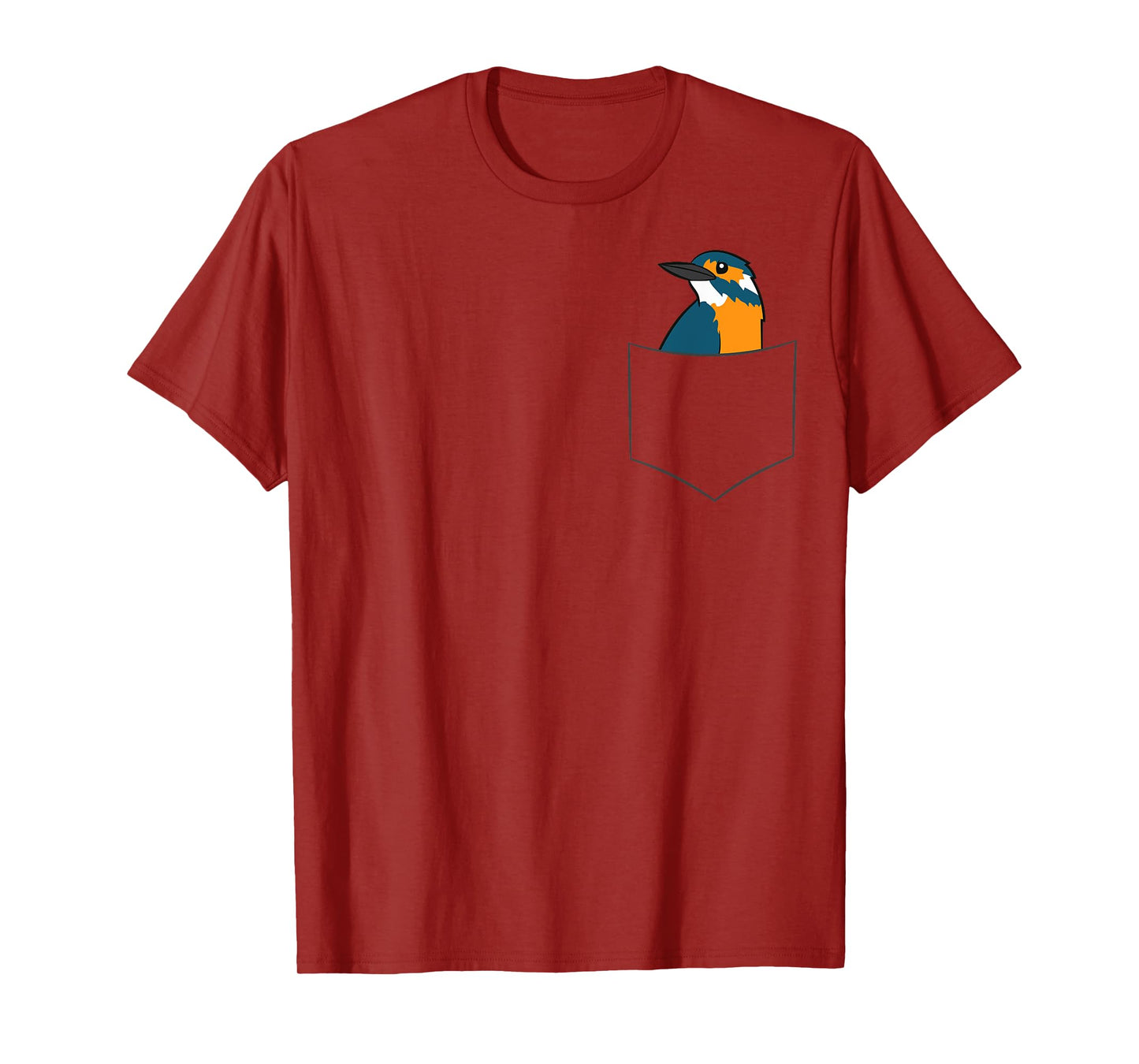 Kingfisher Bird In A Pocket Cute Pocket Kingfishers T-Shirt