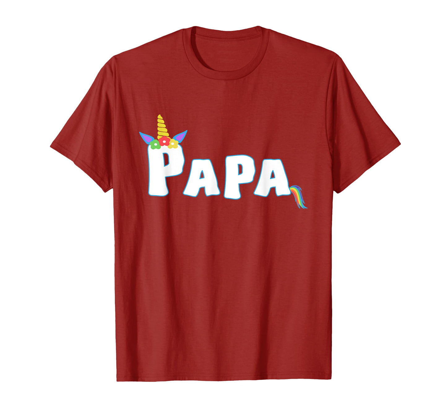 Unicorn Birthday Girl Funny Papa Grandpa Family T-Shirt