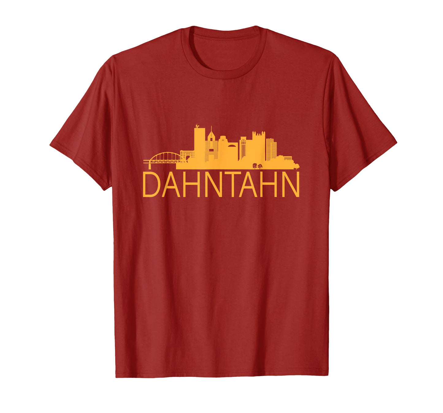 Pittsburghese Dahntahn Yinzer T shirt - Men Women Child T-Shirt