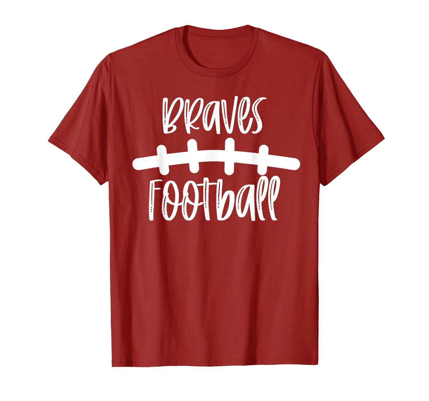 Braves Football School Spirit Team Mascot Game Night T-Shirt