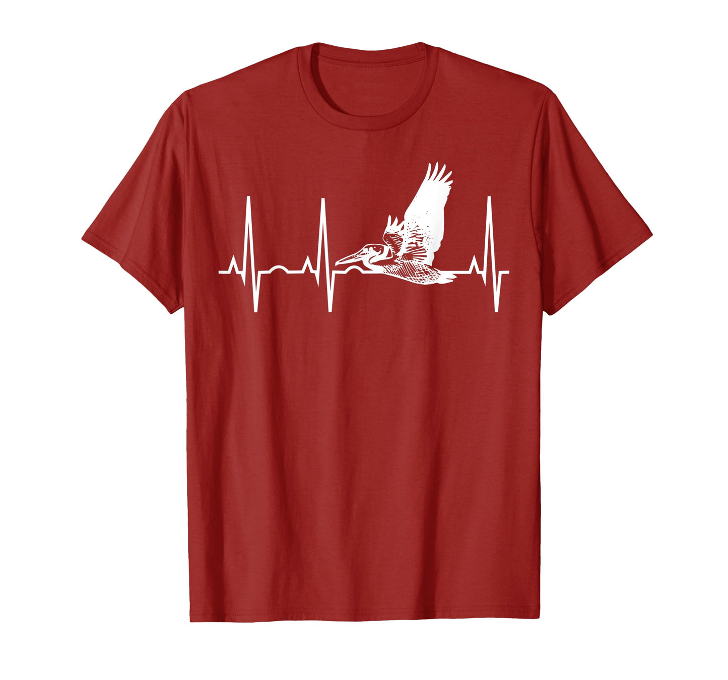 Pelican Heartbeat Shirt - Best Pelican T-Shirt for Birders