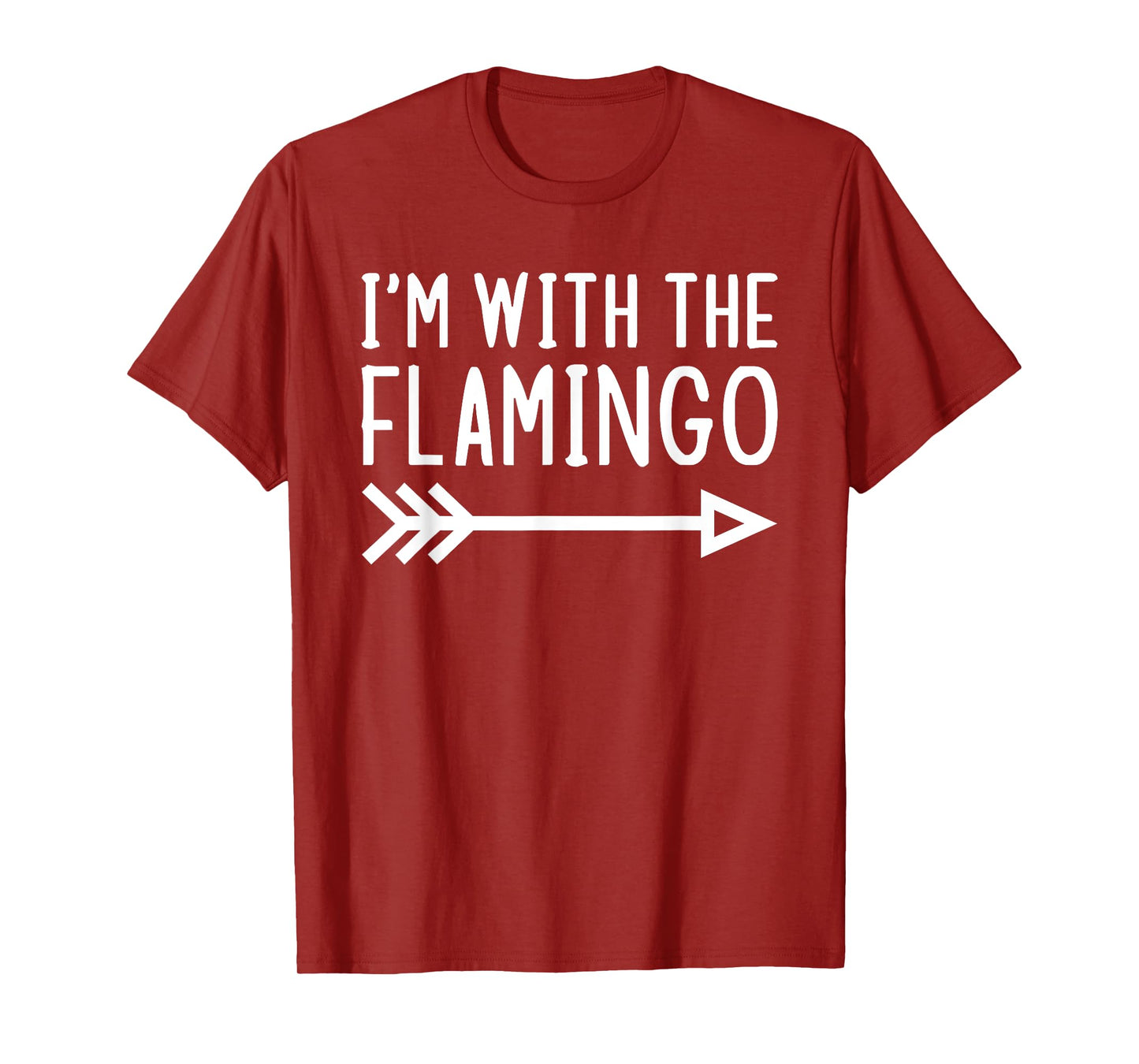 I'm With The Flamingo Funny Matching Lazy Halloween Costume T-Shirt