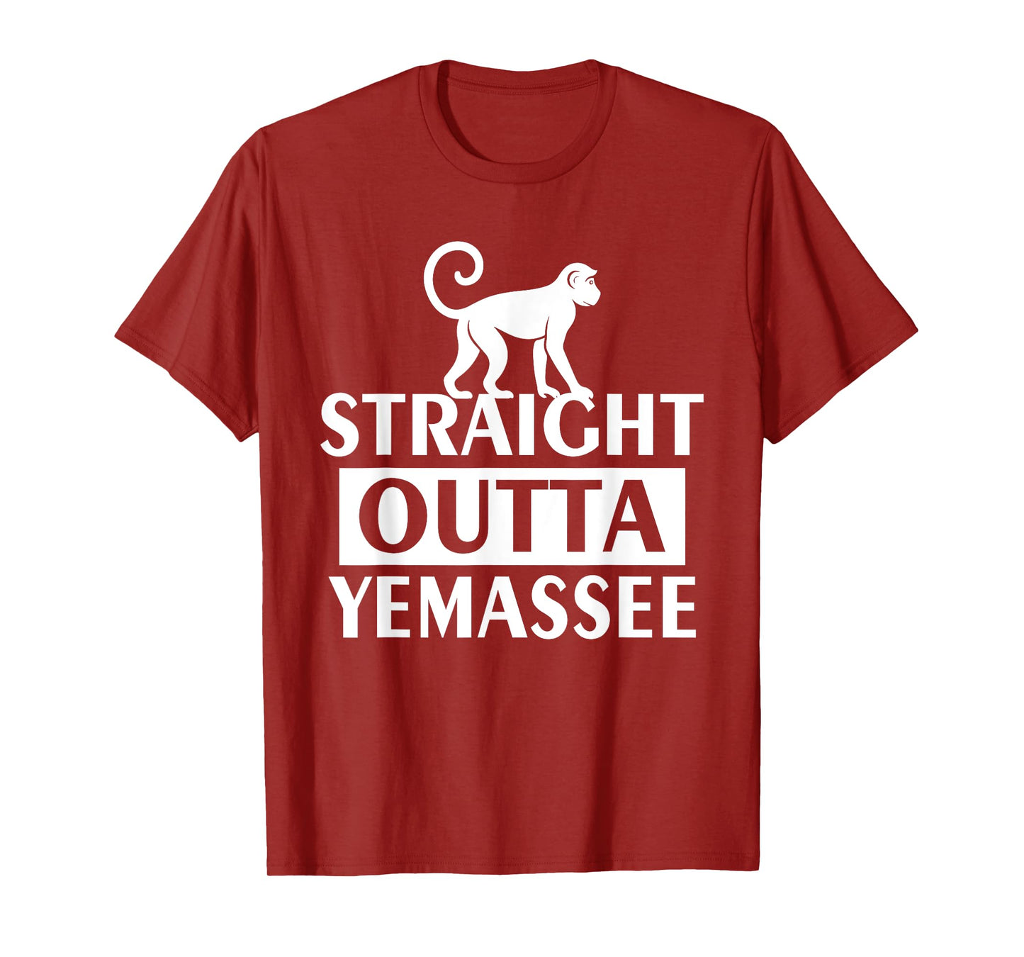 Straight Outta Yemassee Monkey Meme T-Shirt