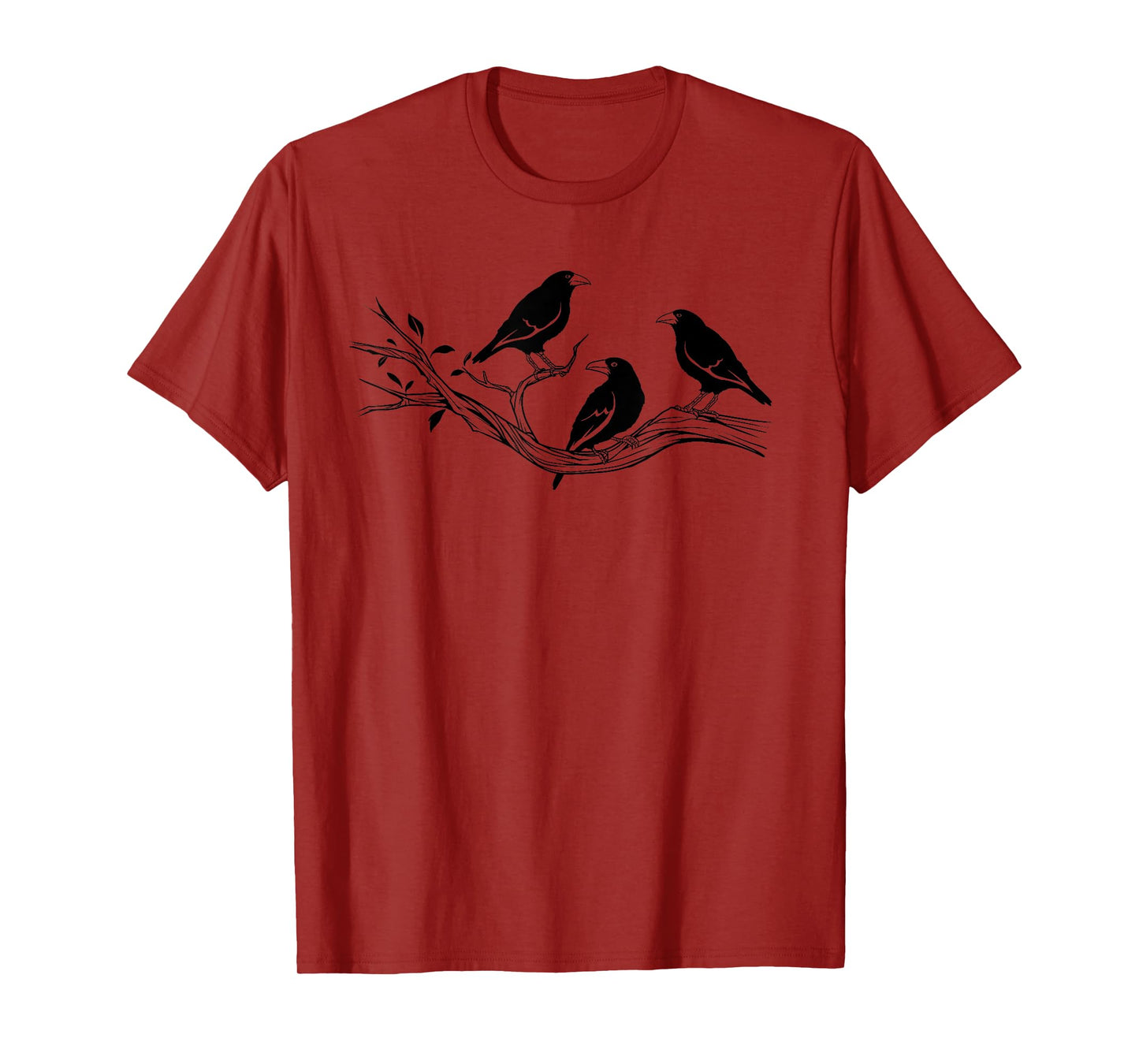 Cool Black Crow Product Bird Gift Norse Raven Crows On Wire T-Shirt
