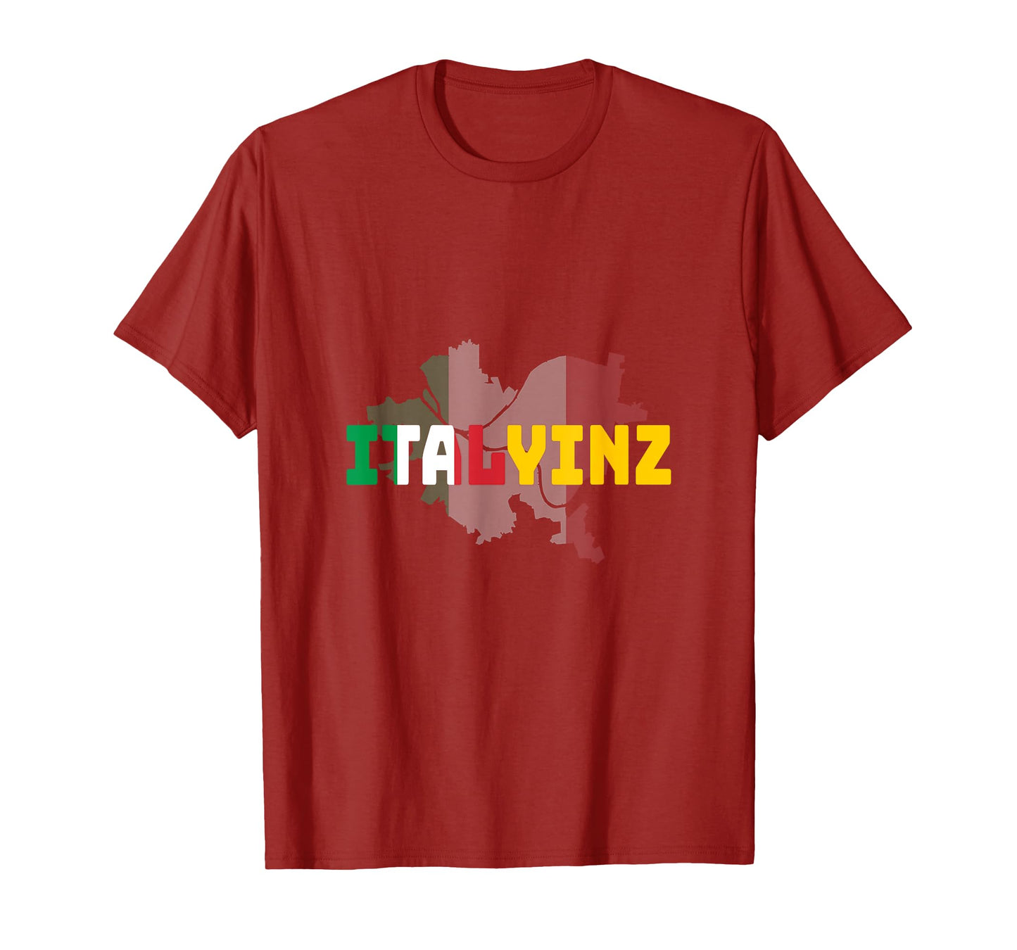 ITALYINZ Pittsburgh Black and Gold Italian Flag T-Shirt T-Shirt