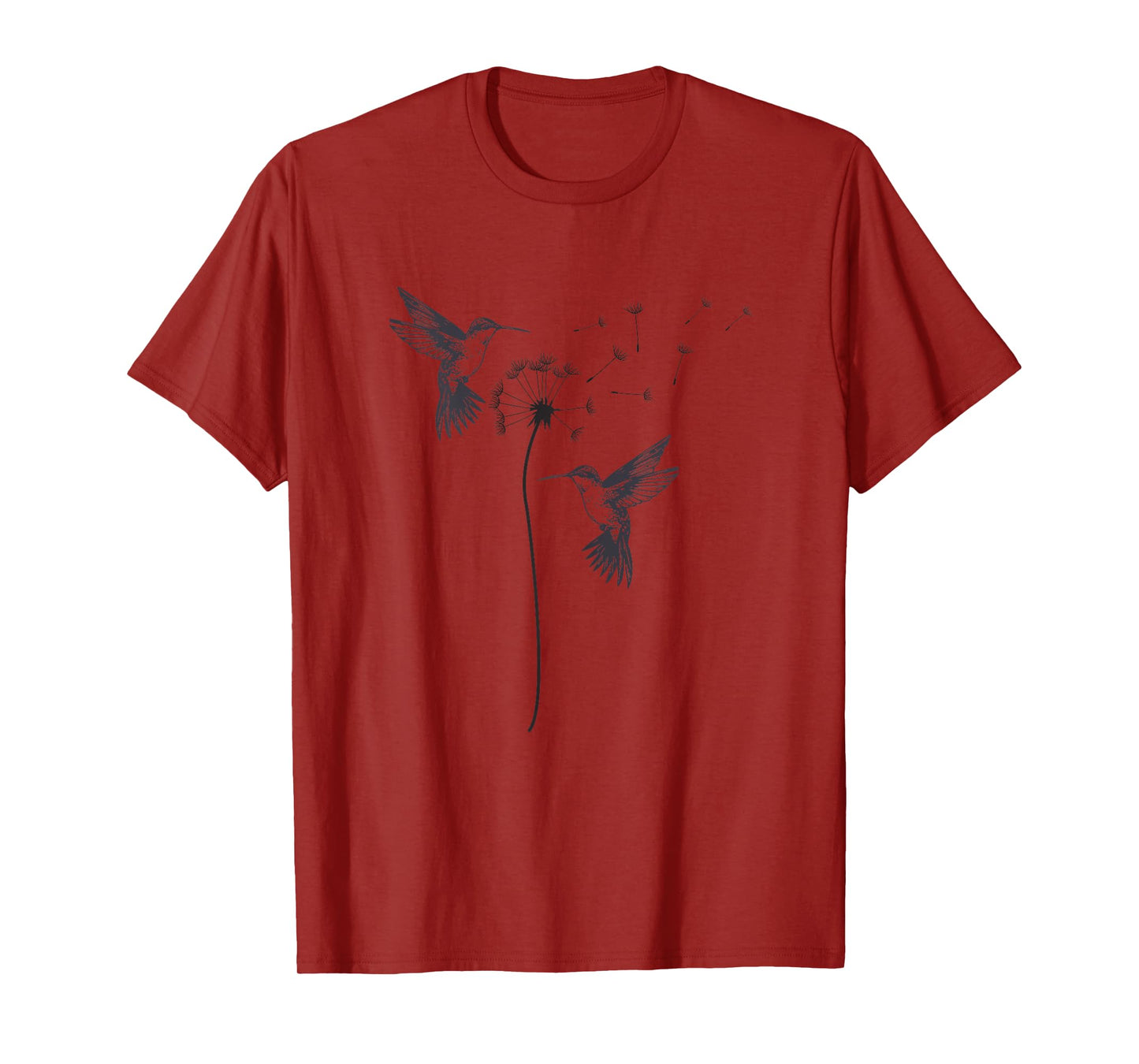 Hummingbird Bird Floral Dandelion Pretty Silhouette Women T-Shirt