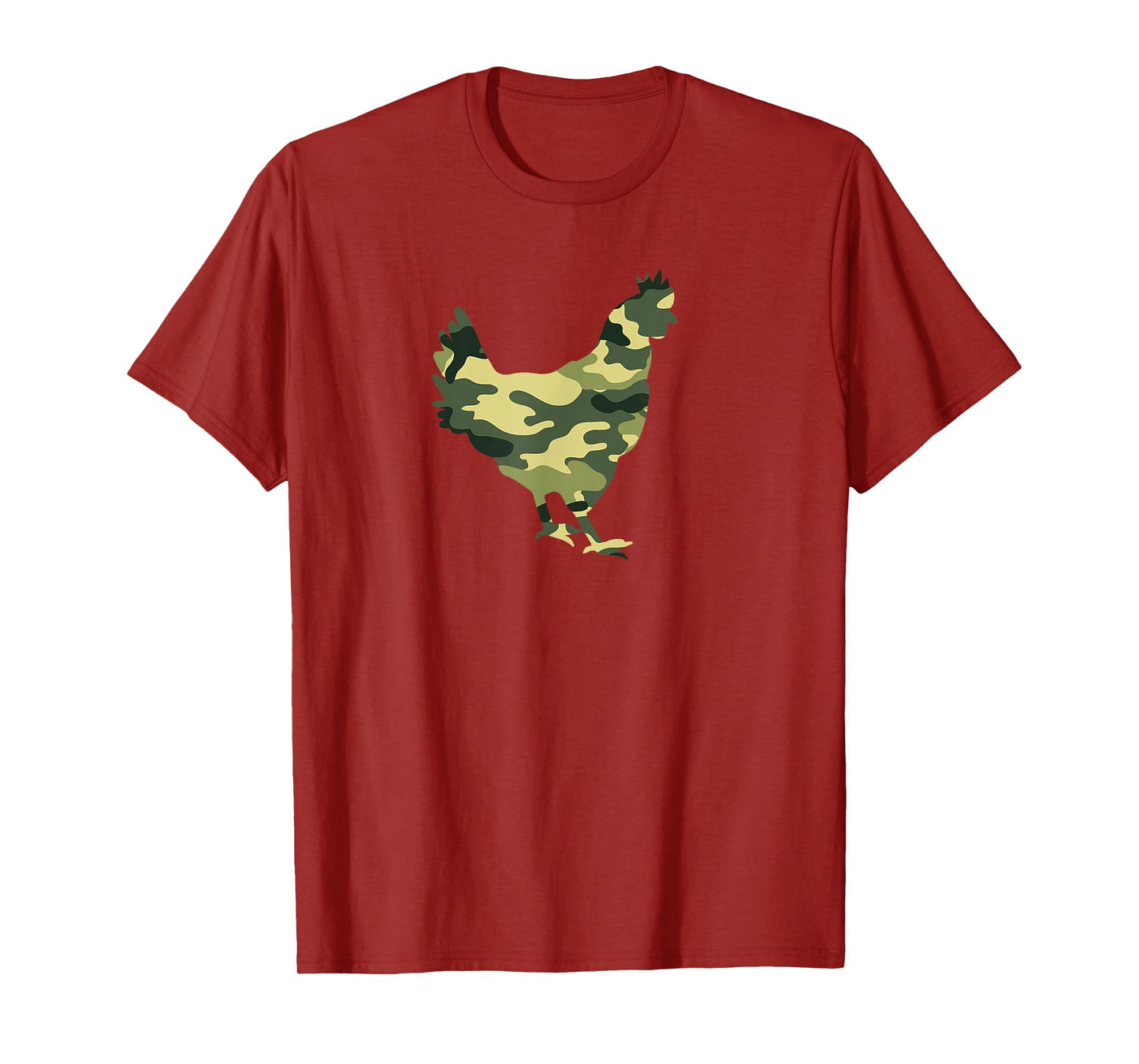 Camo Chicken Funny Camouflage Pattern Army Military Colors T-Shirt