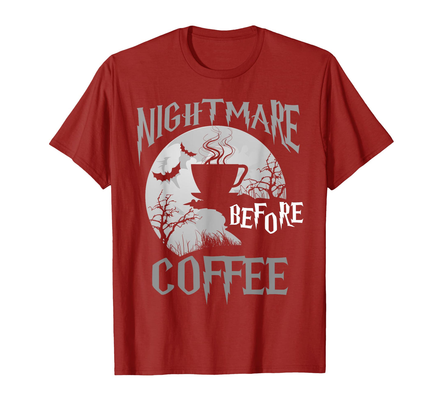 Cute Nightmare Before Coffee Halloween Shirt Funny Mug Gift T-Shirt