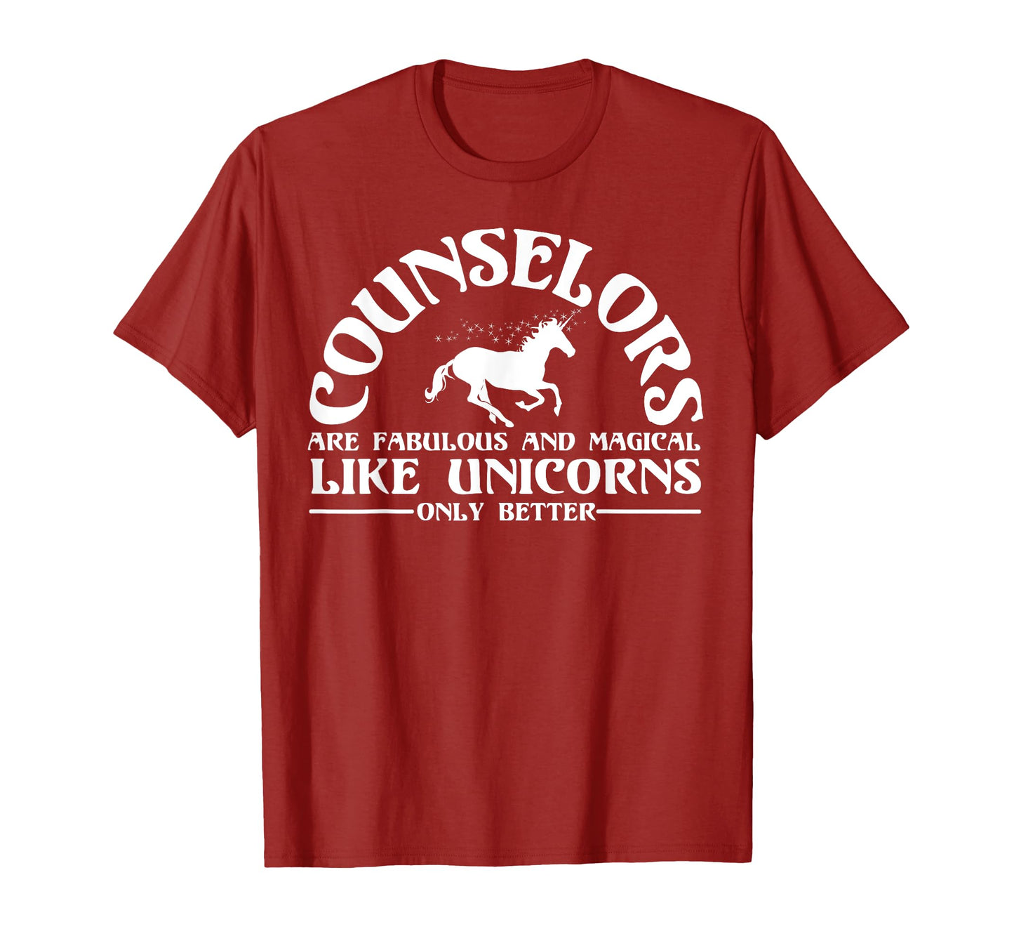 Funny Licensed Counselor Appreciation Unicorn Lover Humor T-Shirt