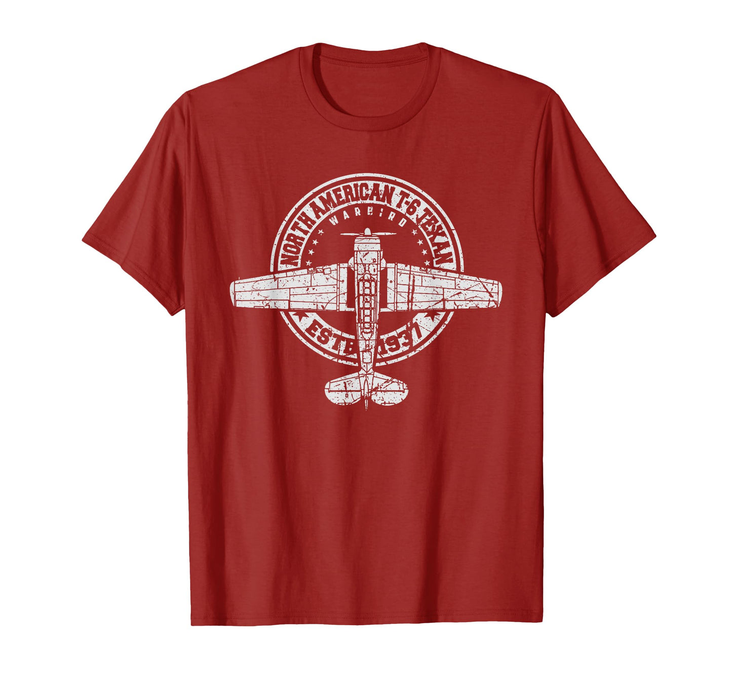North American T-6 Texan Warbird Vintage Aircraft T-Shirt