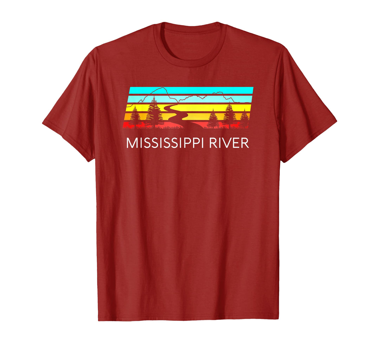 Mississippi River Retro Vintage Delta Louisiana Lake Itasca T-Shirt