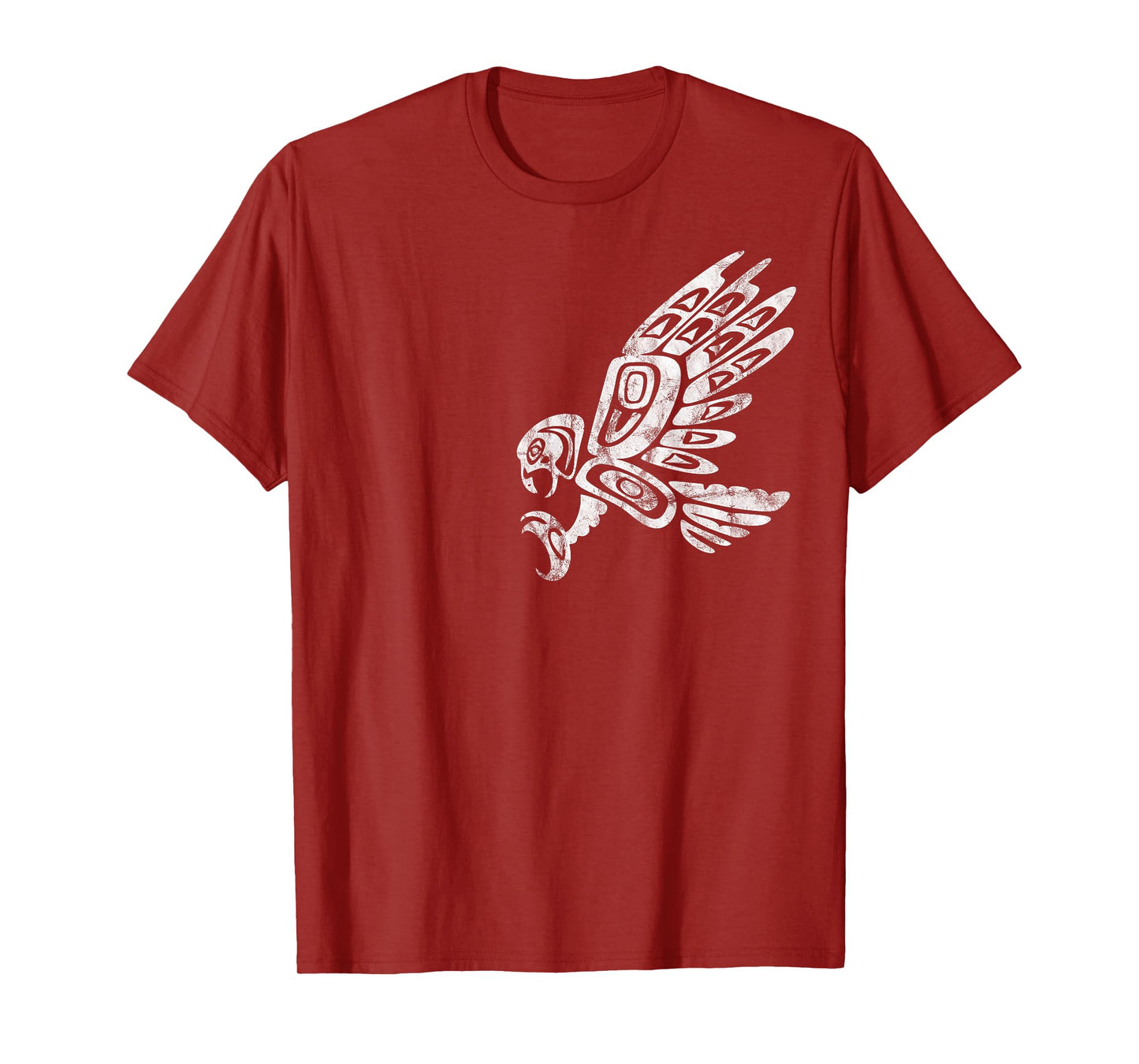 Falcon Abstract Haida Art Pacific Northwest Coast Bird T-Shirt