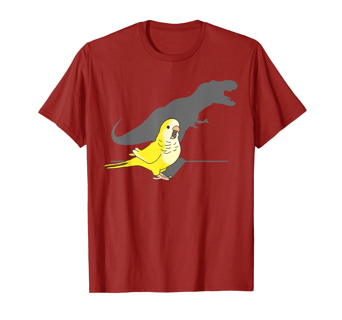 T-rex Yellow Lutino Monk Parakeet, Funny Birb memes Quaker T-Shirt