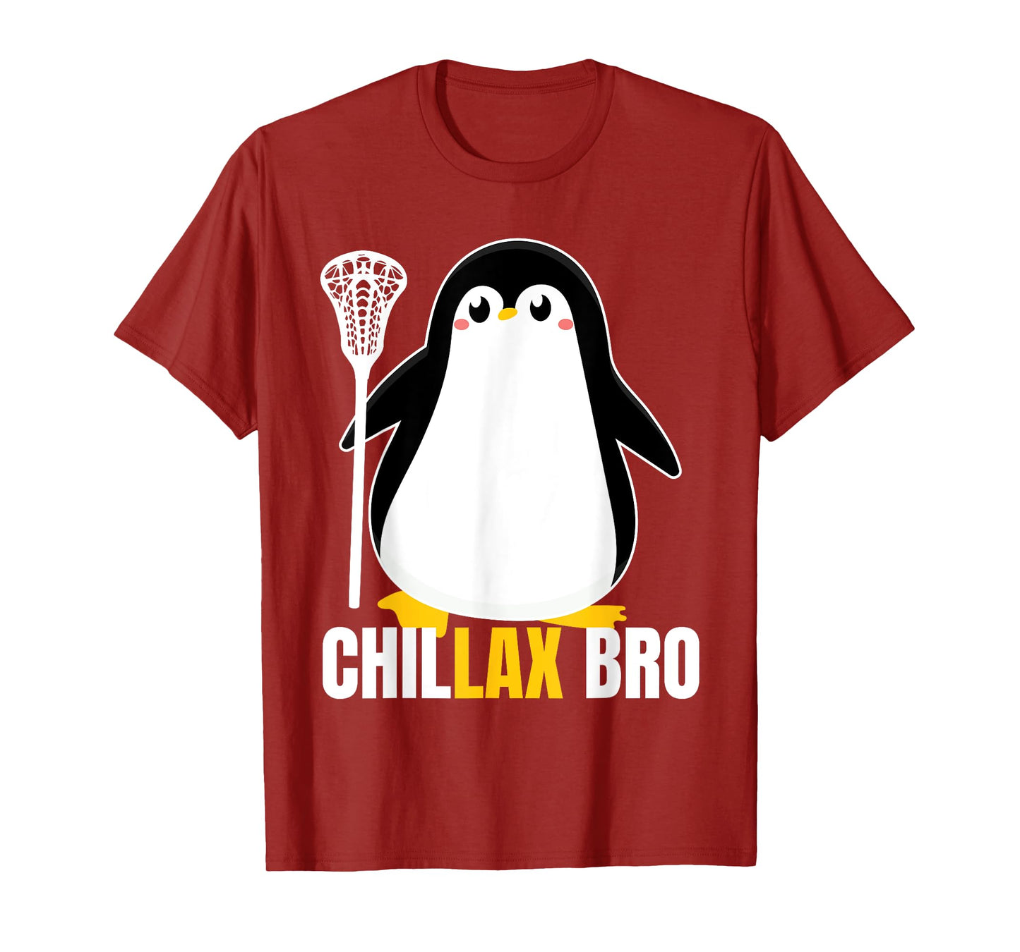 Lacrosse Penguin Funny LaX Team Lacrosse Christmas Pj T-Shirt