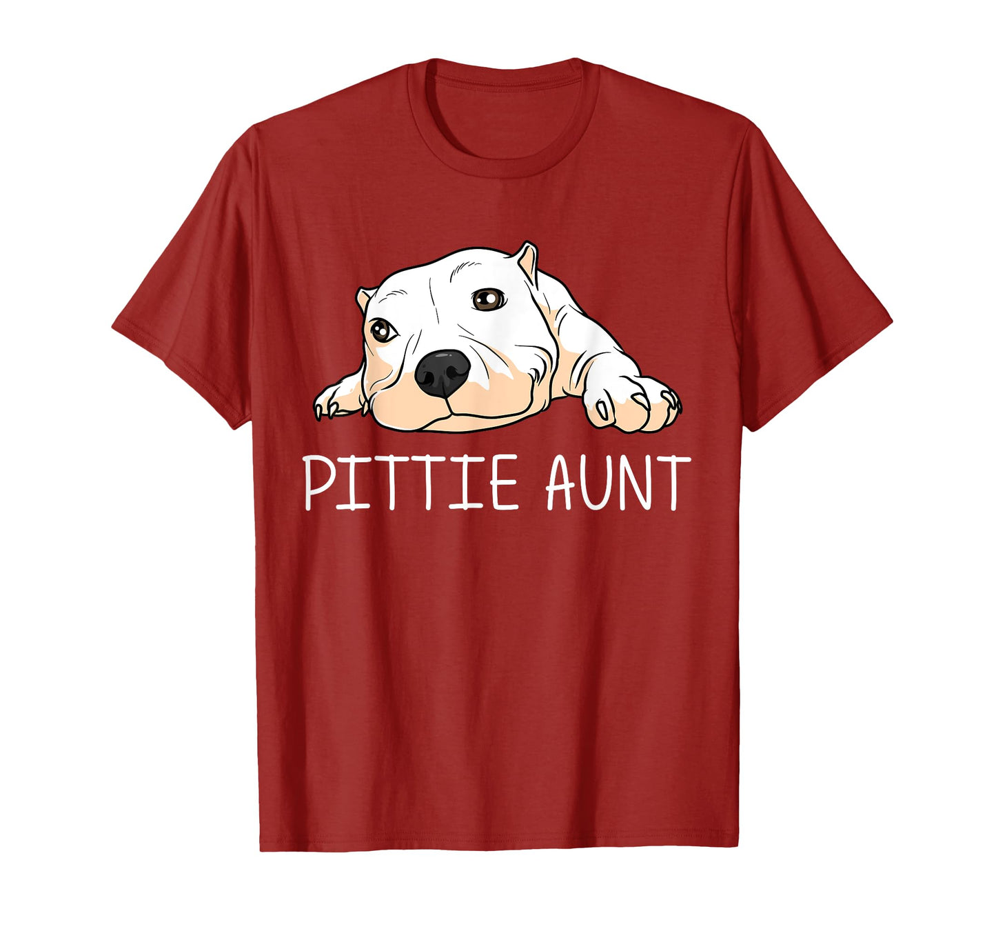 Funny Pitbull Gift For Aunt Women Canine Dog Puppy Animal T-Shirt