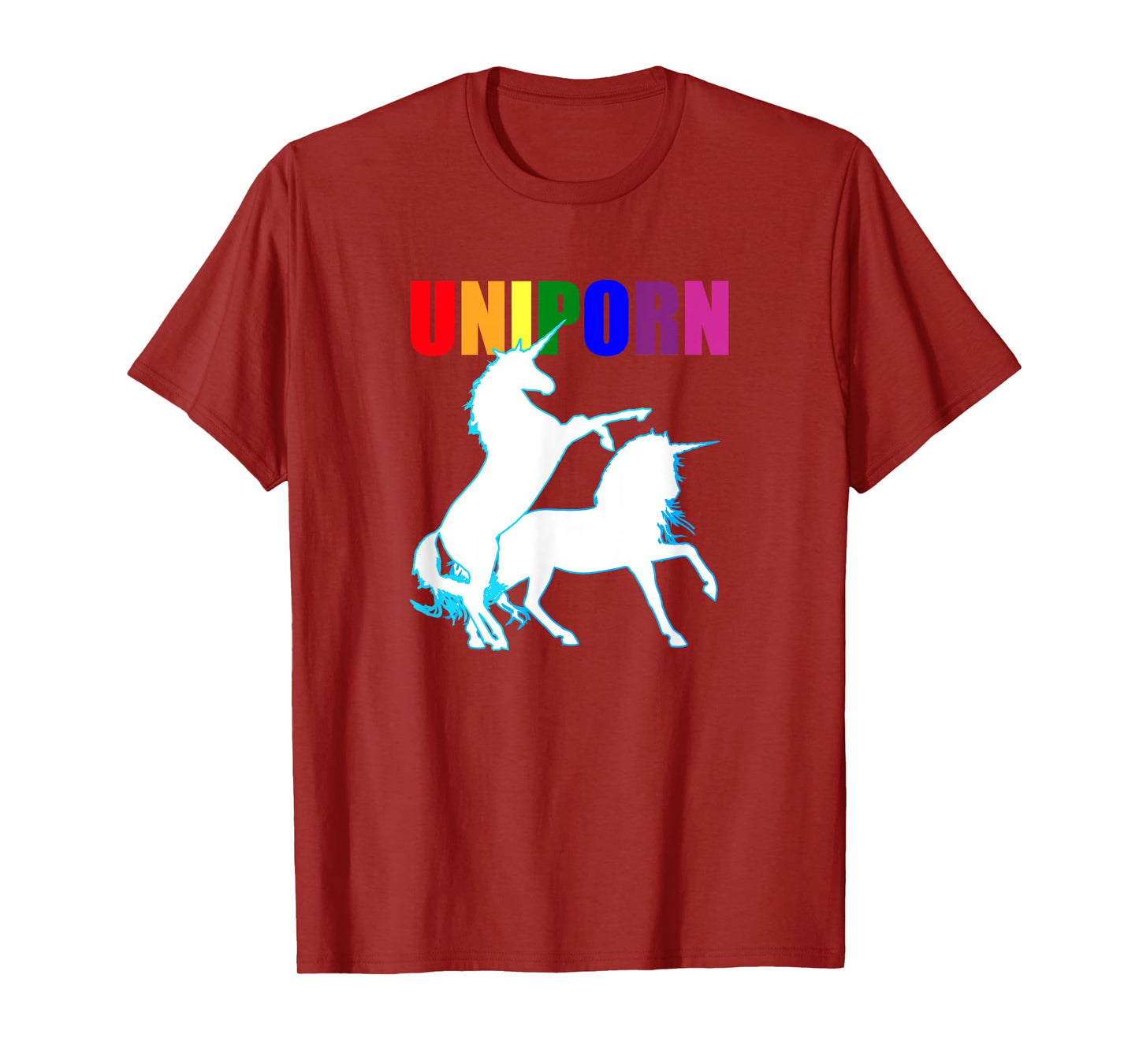 Funny Adult Gay Dirty Unicorn Inappropriate Naughty LGBT T-Shirt