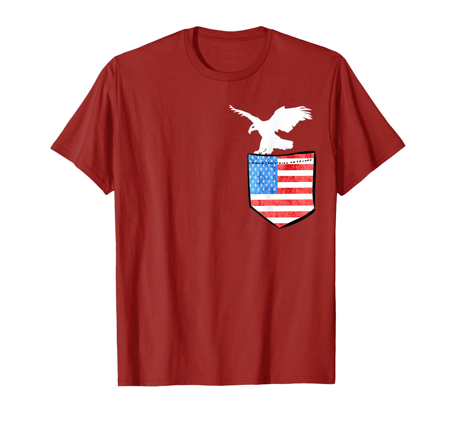 4th July USA Pocket Eagle Birds T-Shirts Gifts T-Shirt