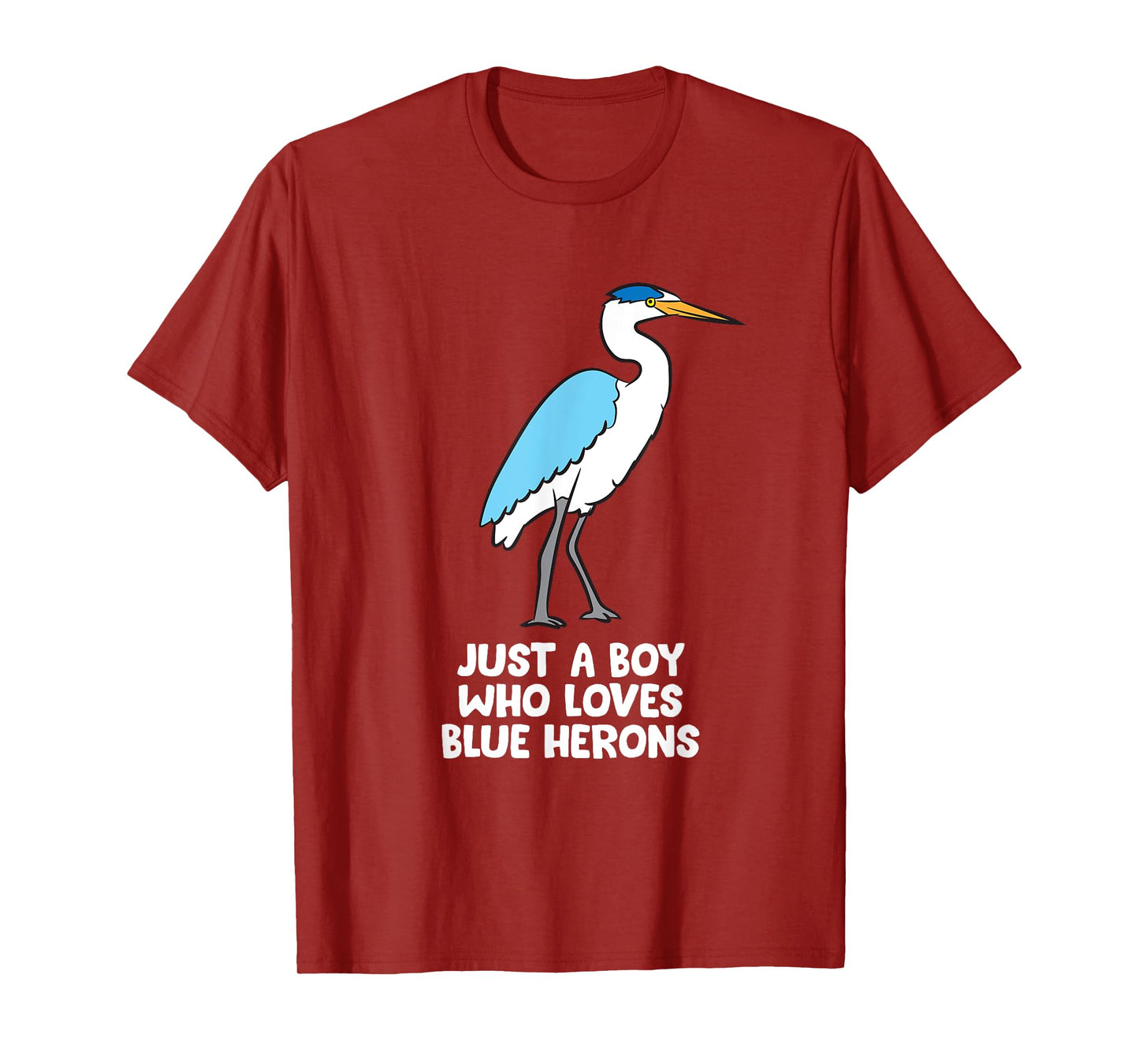 Just a Boy Who Loves Blue Herons T-Shirt
