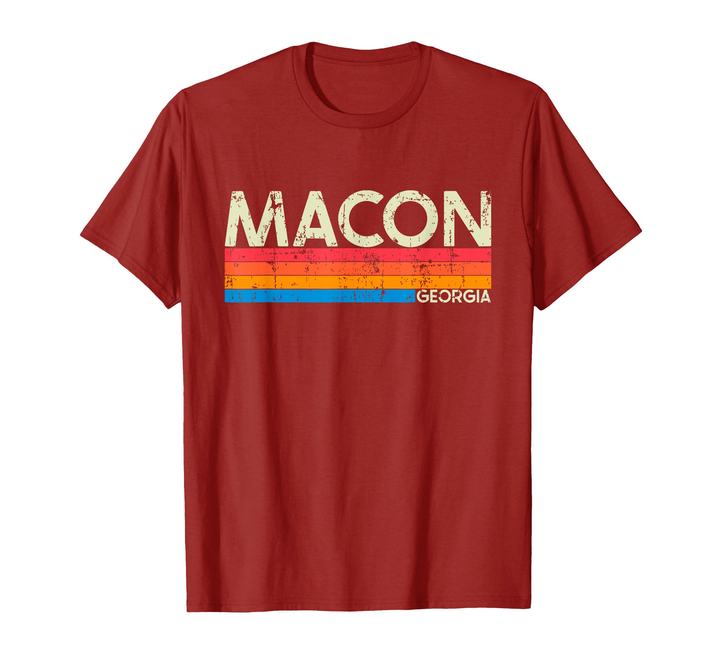 Vintage Retro Macon Georgia Distressed T-Shirt