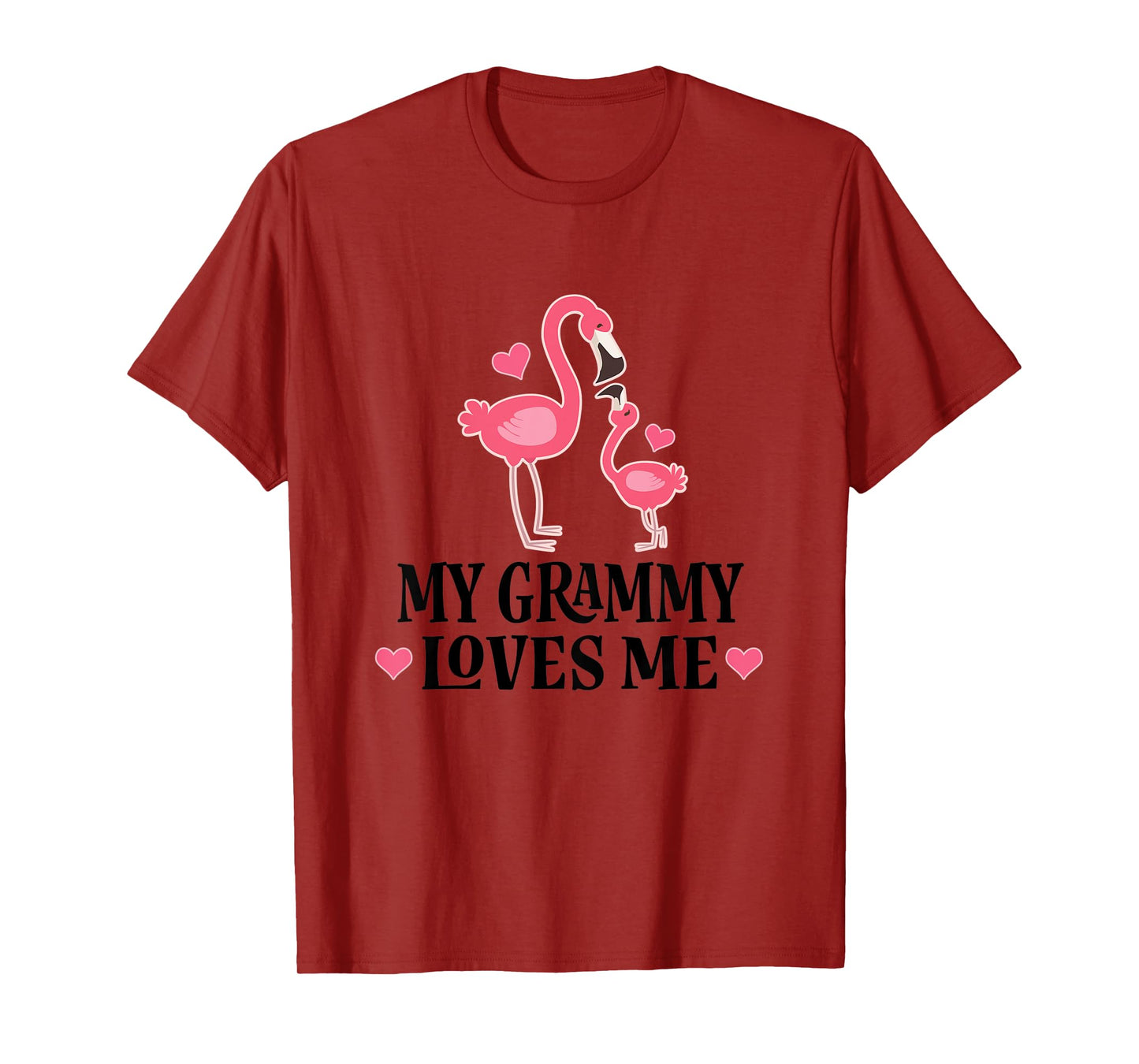Kids Grammy Loves Me Cute Flamingo Gift for Grandchild T-Shirt
