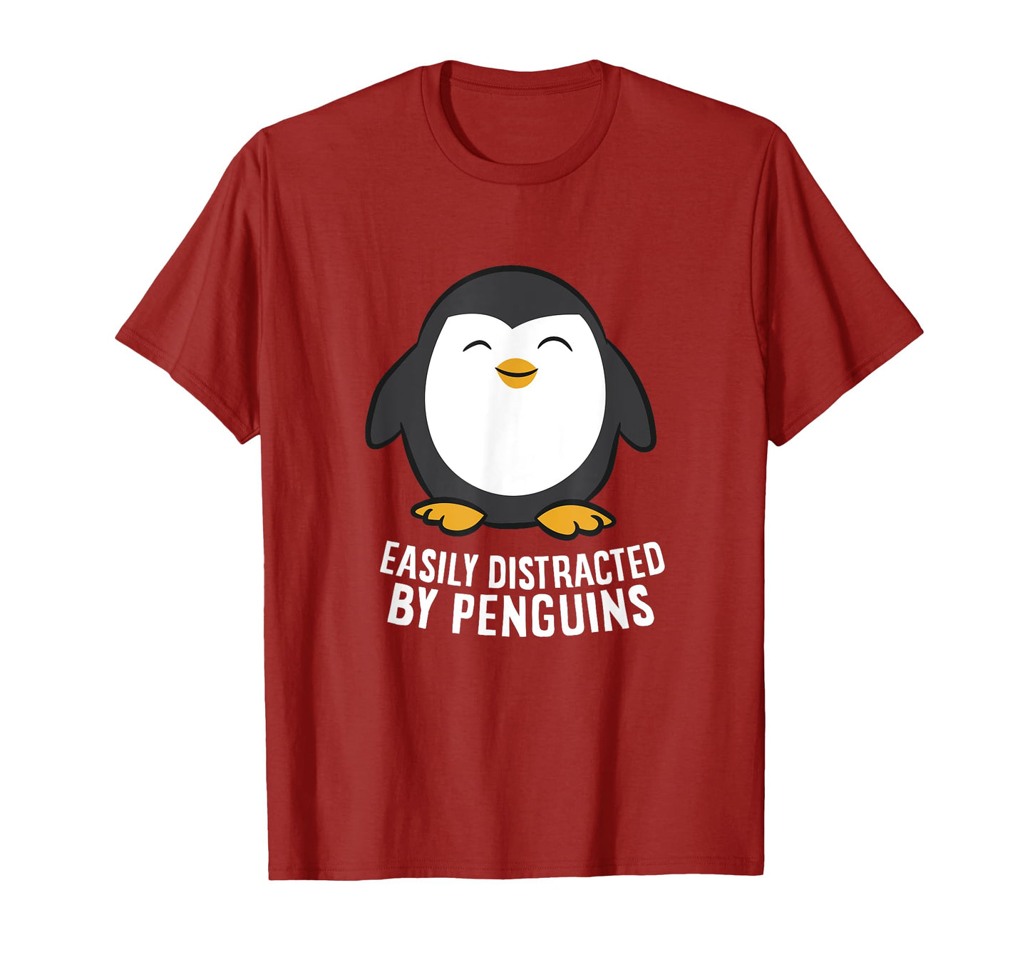 Cute Penguin Lover Gift Easily Distracted By Penguins T-Shirt