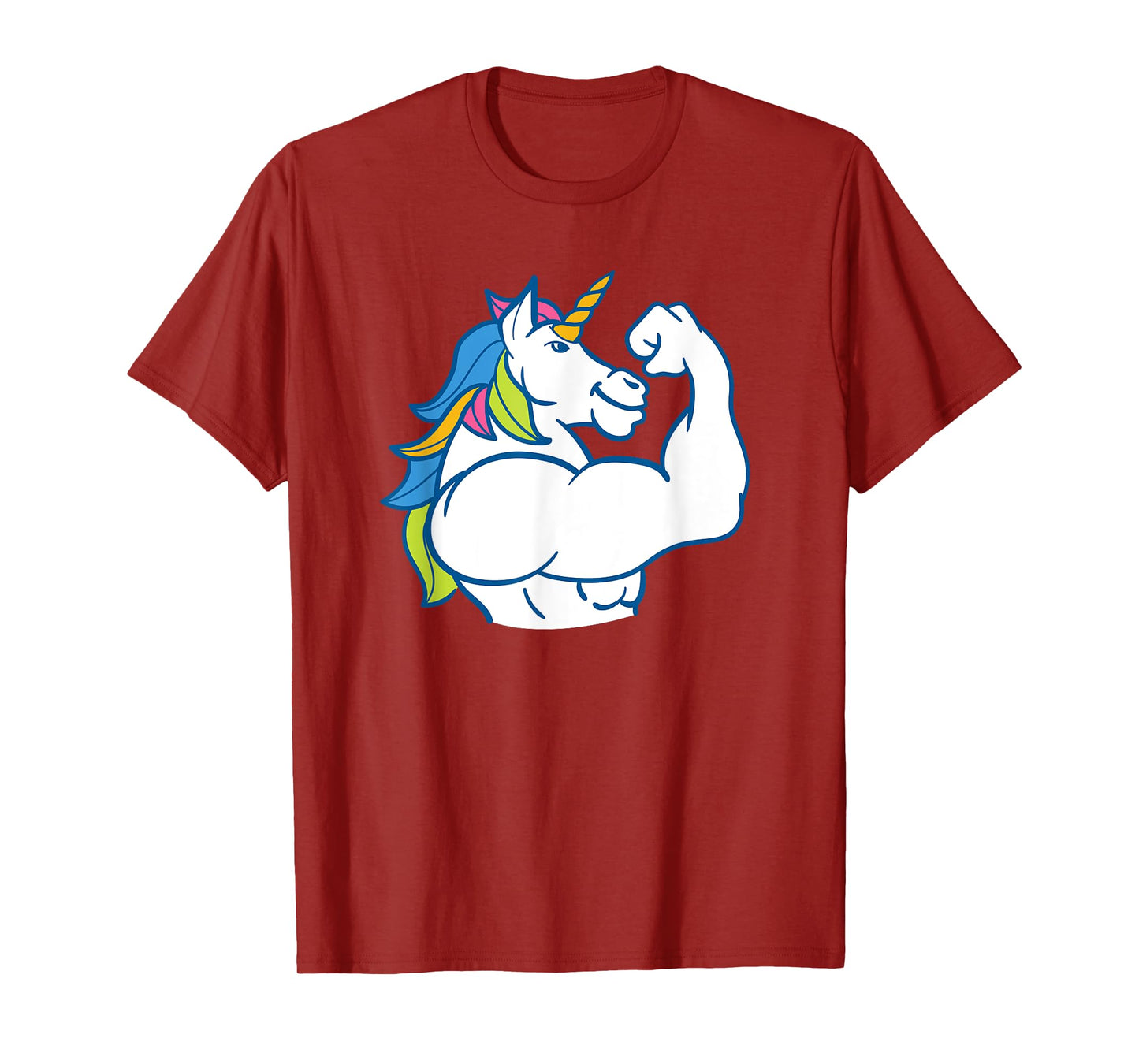 Muscular Unicorn - Funny Magical Fitness Bodybuilder Dad T-Shirt