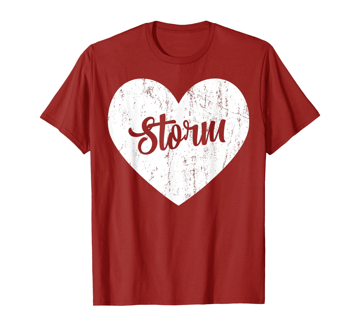 Storm School Sports Fan Team Spirit Mascot Heart Gift T-Shirt