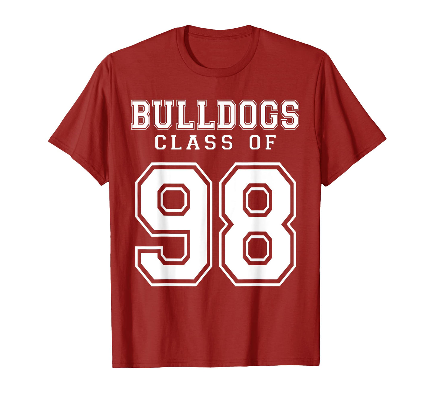 Class Of 1998 Bulldogs Custom Graduation Senior Personalized T-Shirt