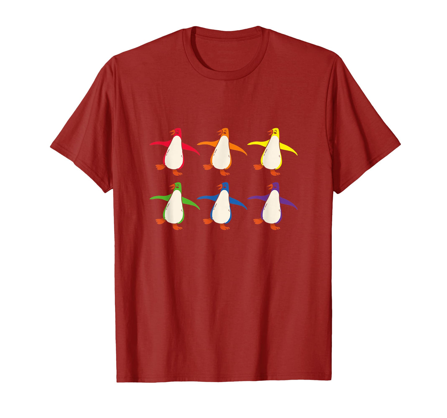 Rainbow LGBT Pride Penguin Lover Flightless Bird Lesbian Gay T-Shirt