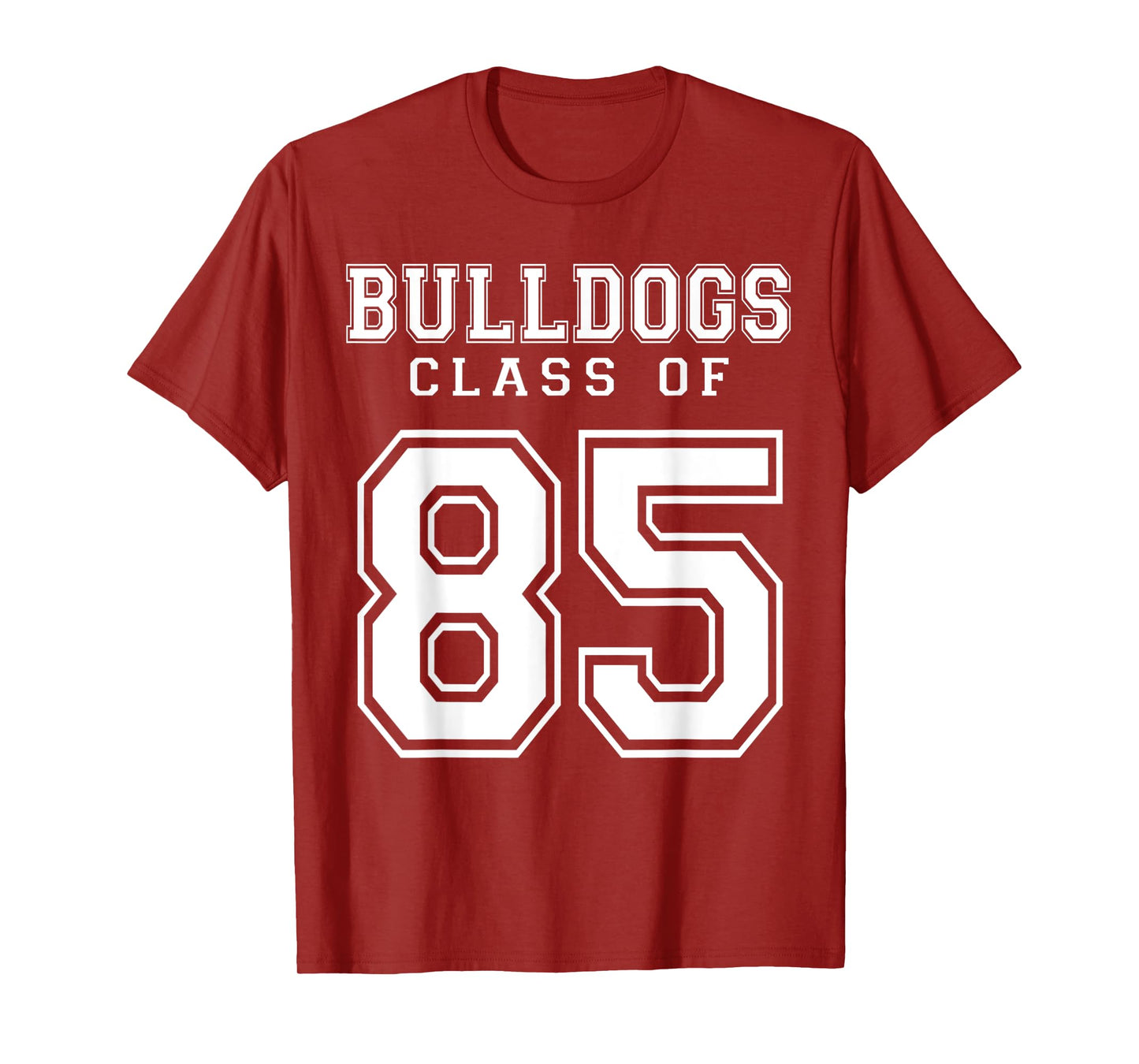 Class Of 1985 Bulldogs Custom Graduation Senior Personalized T-Shirt