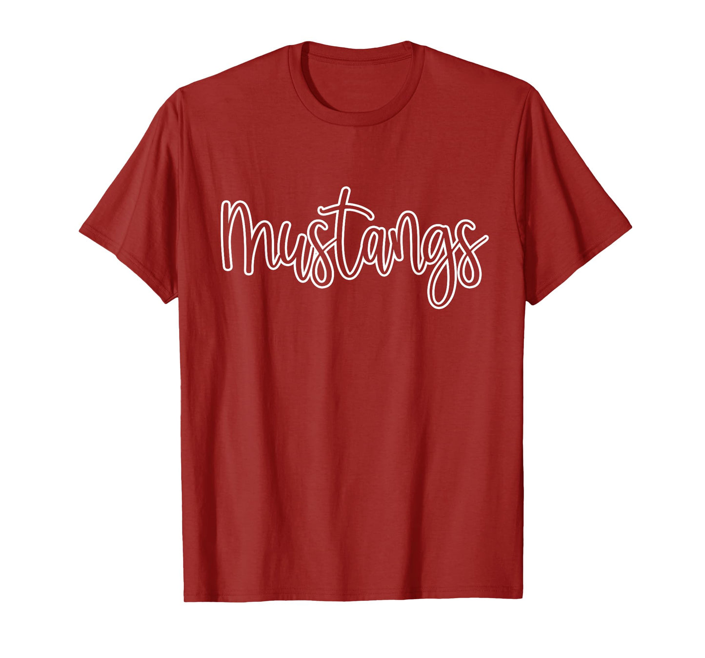 Mustangs Mascot School Sports Fan Team Spirit T-Shirt