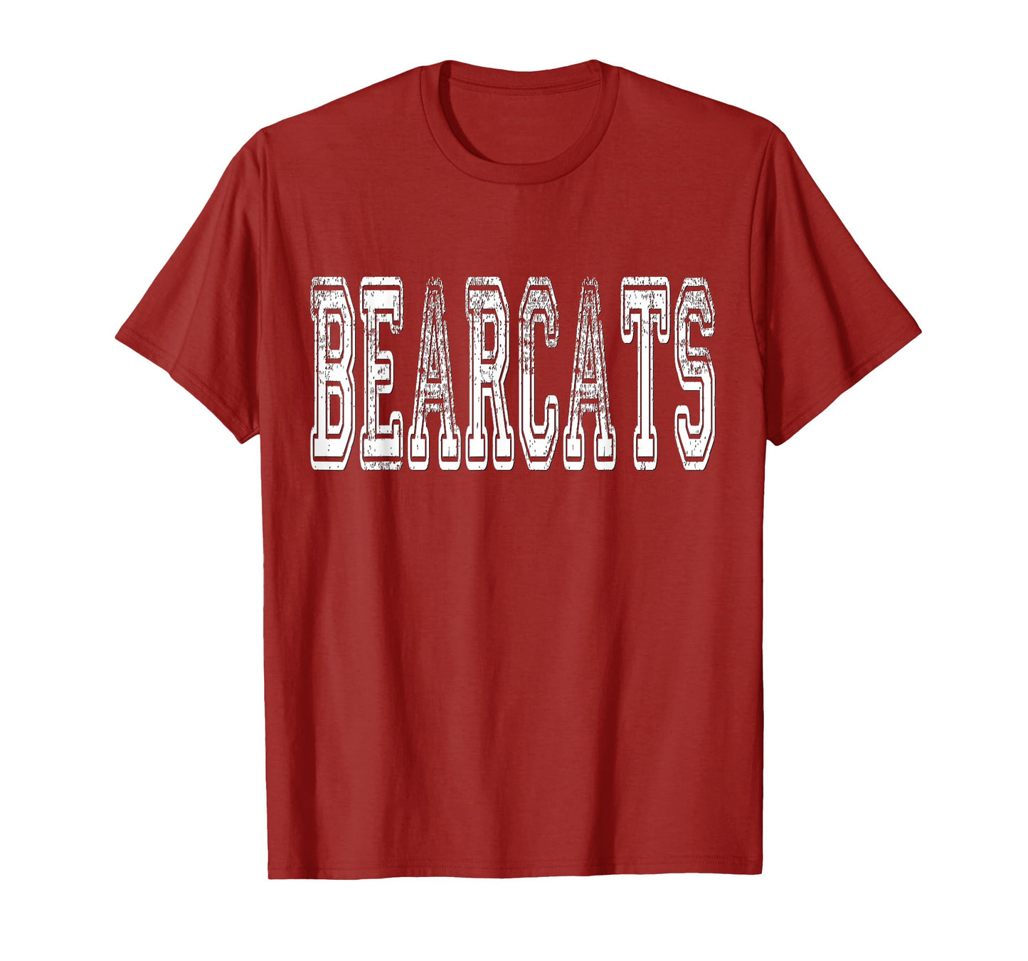Bearcats Mascot Distressed Vintage School Sports Name Fans T-Shirt