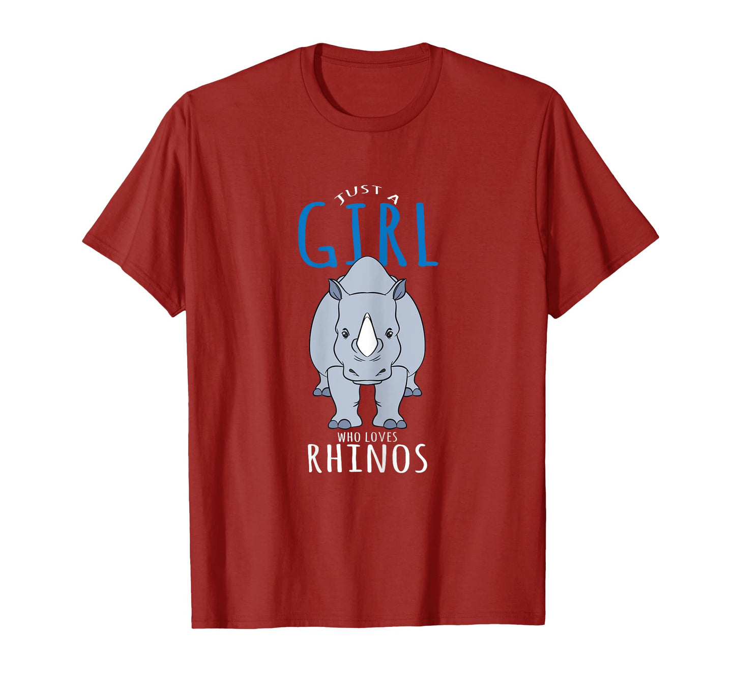 Rhino Costume Design - Just A Girl Who Loves Rhinos T-Shirt