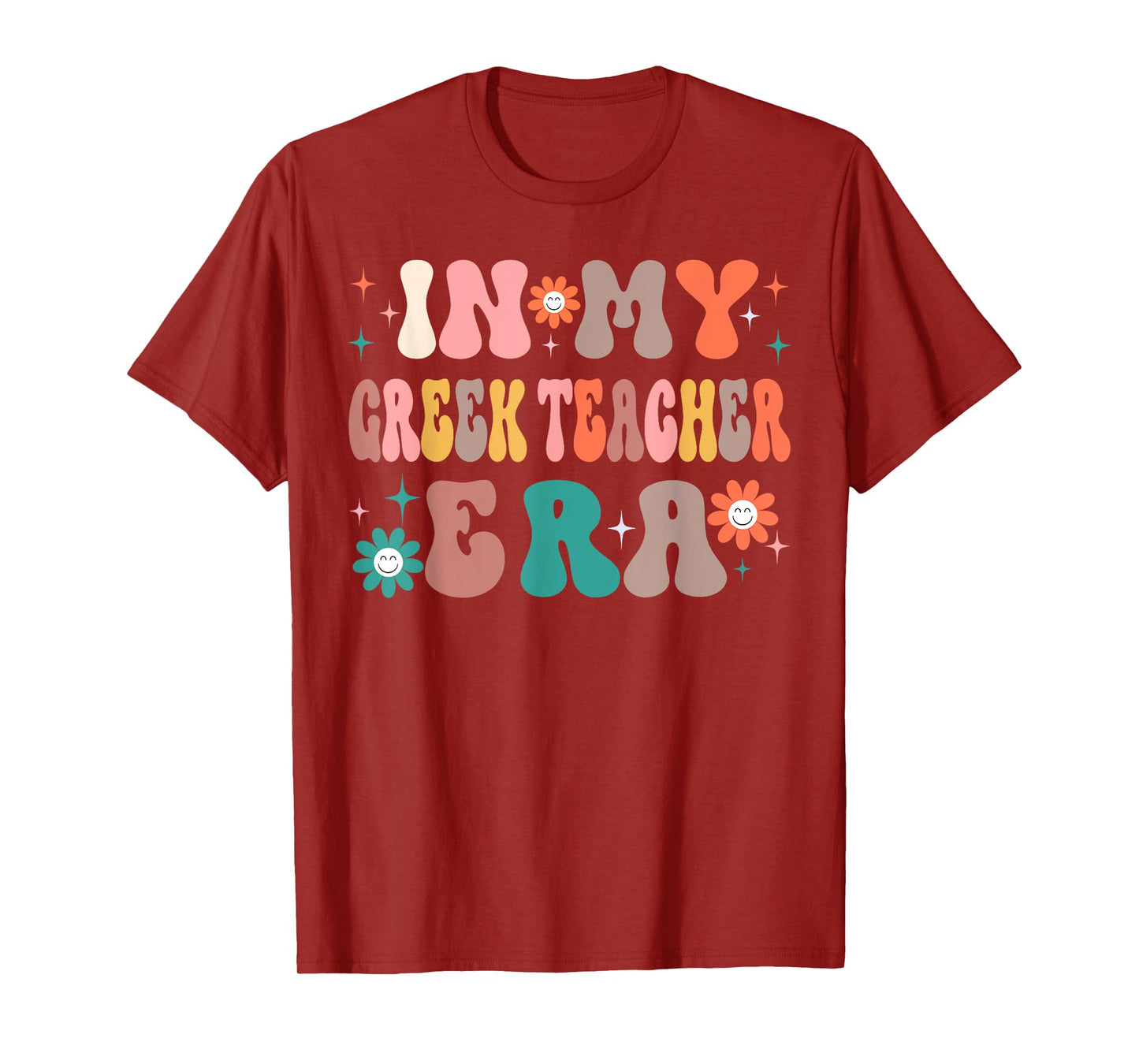 In My Greek Teacher Presents Women Men Greek Teacher T-Shirt