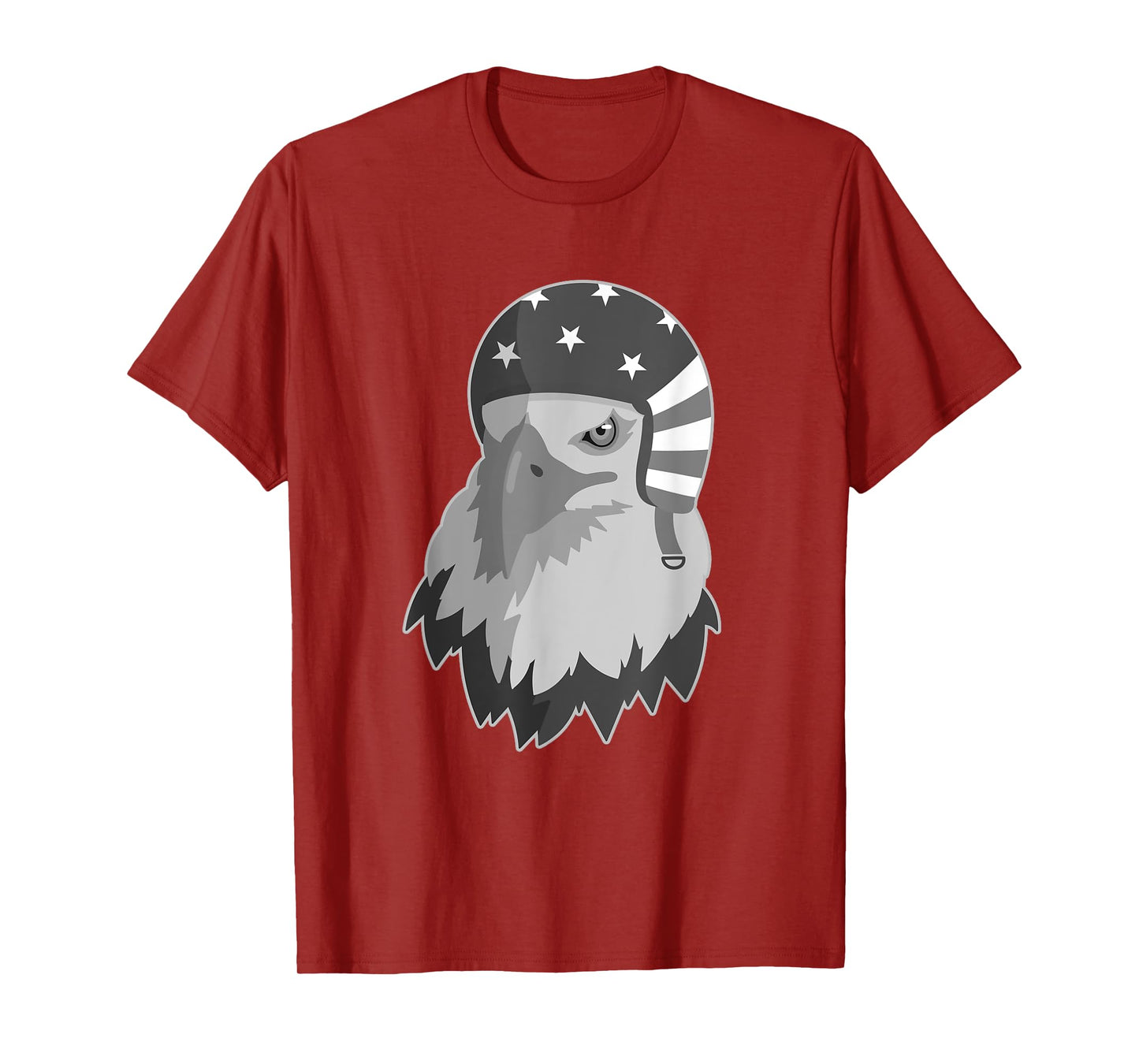 Funny Eagle Mullet Helmet USA 4th Of July American Flag Gift T-Shirt