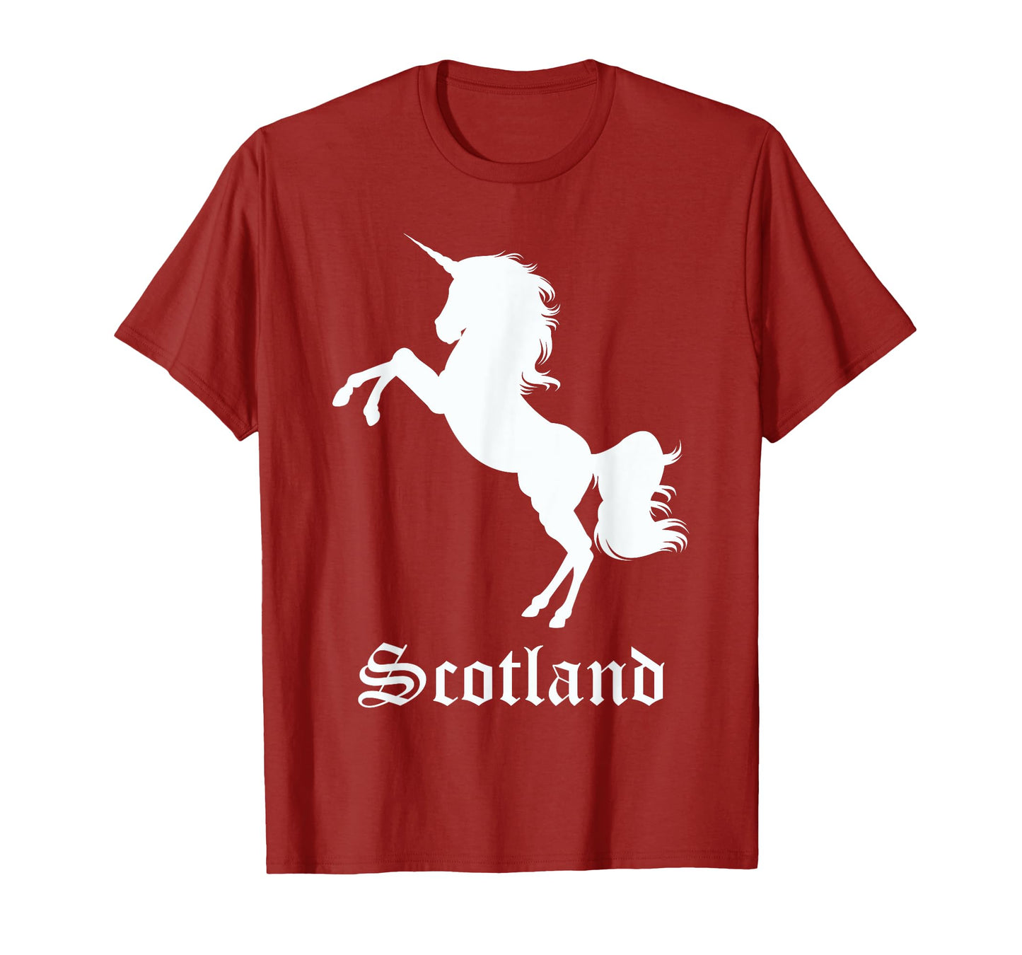 Scotland Unicorn Silhouette National Symbol Scottish Gifts T-Shirt