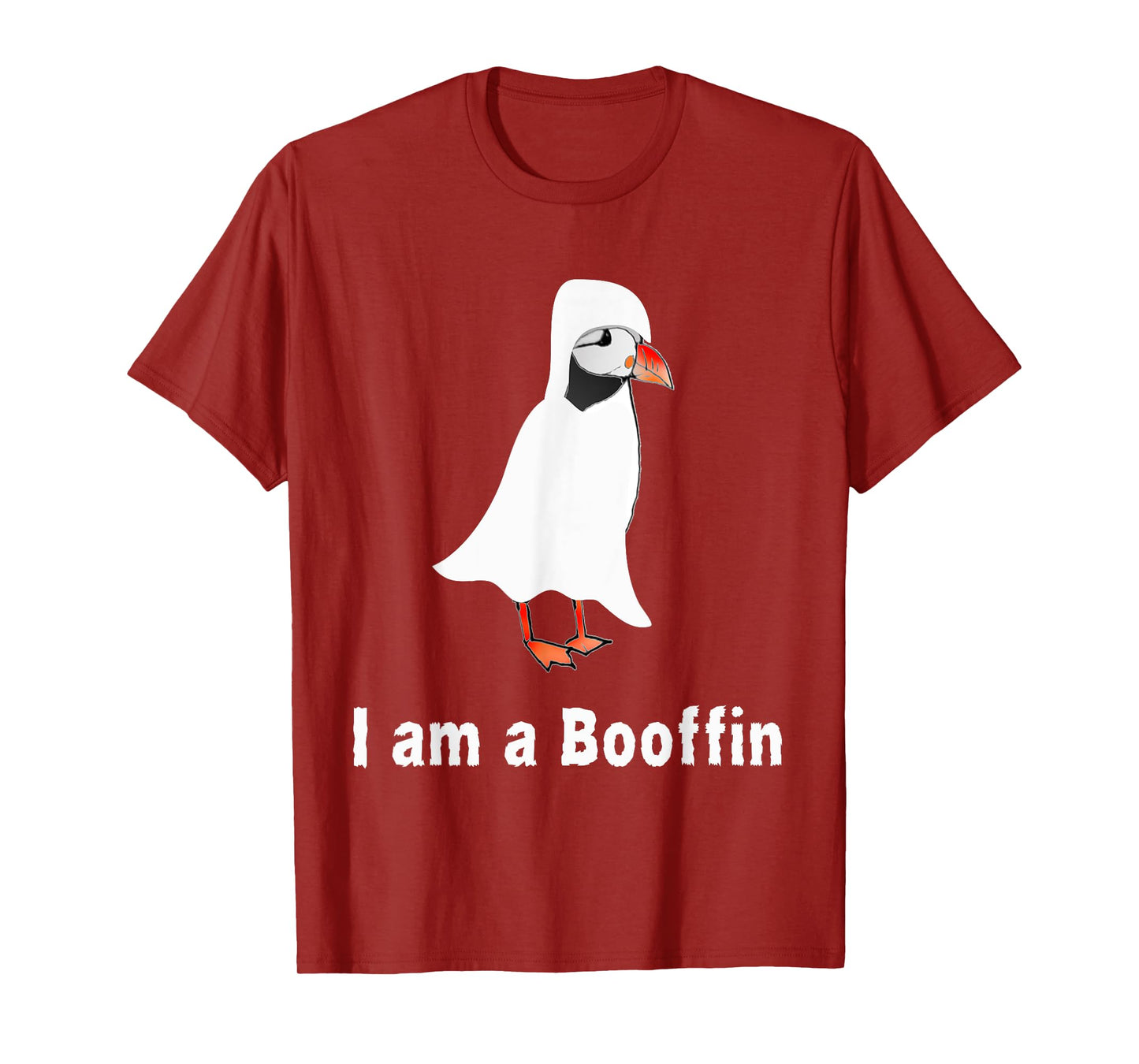 Funny Halloween Puffin lover costume Puffin pun boo sheet T-Shirt