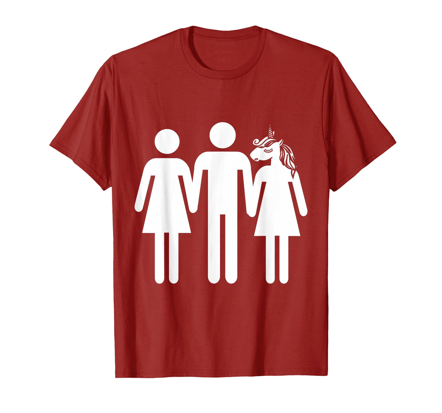 Unicorn Threesome Funny Shirt T-Shirt