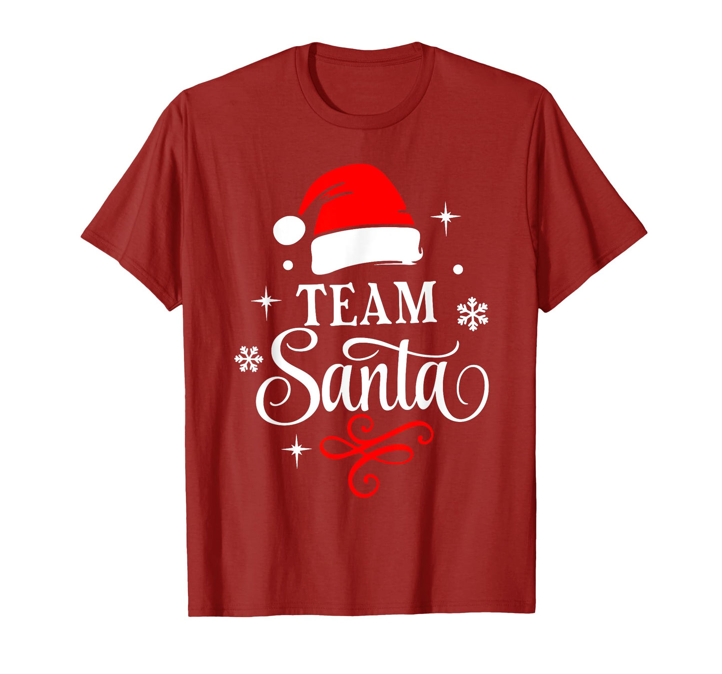 Team Santa Christmas Squad Family Matching Pajamas Boys Men T-Shirt