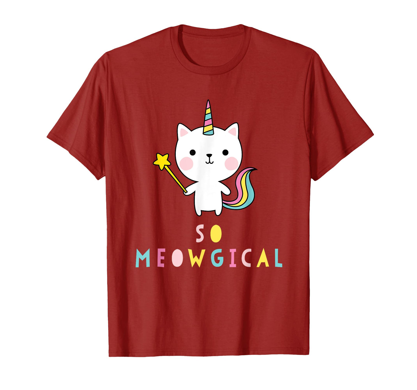 So Meowgical Caticorn Cat Unicorn Rainbow Kittycorn Cute T-Shirt