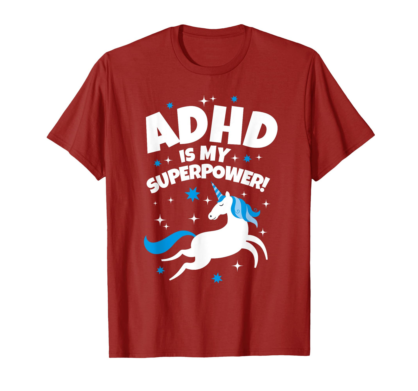 ADHD is My Superpower Funny Unicorn T-Shirt
