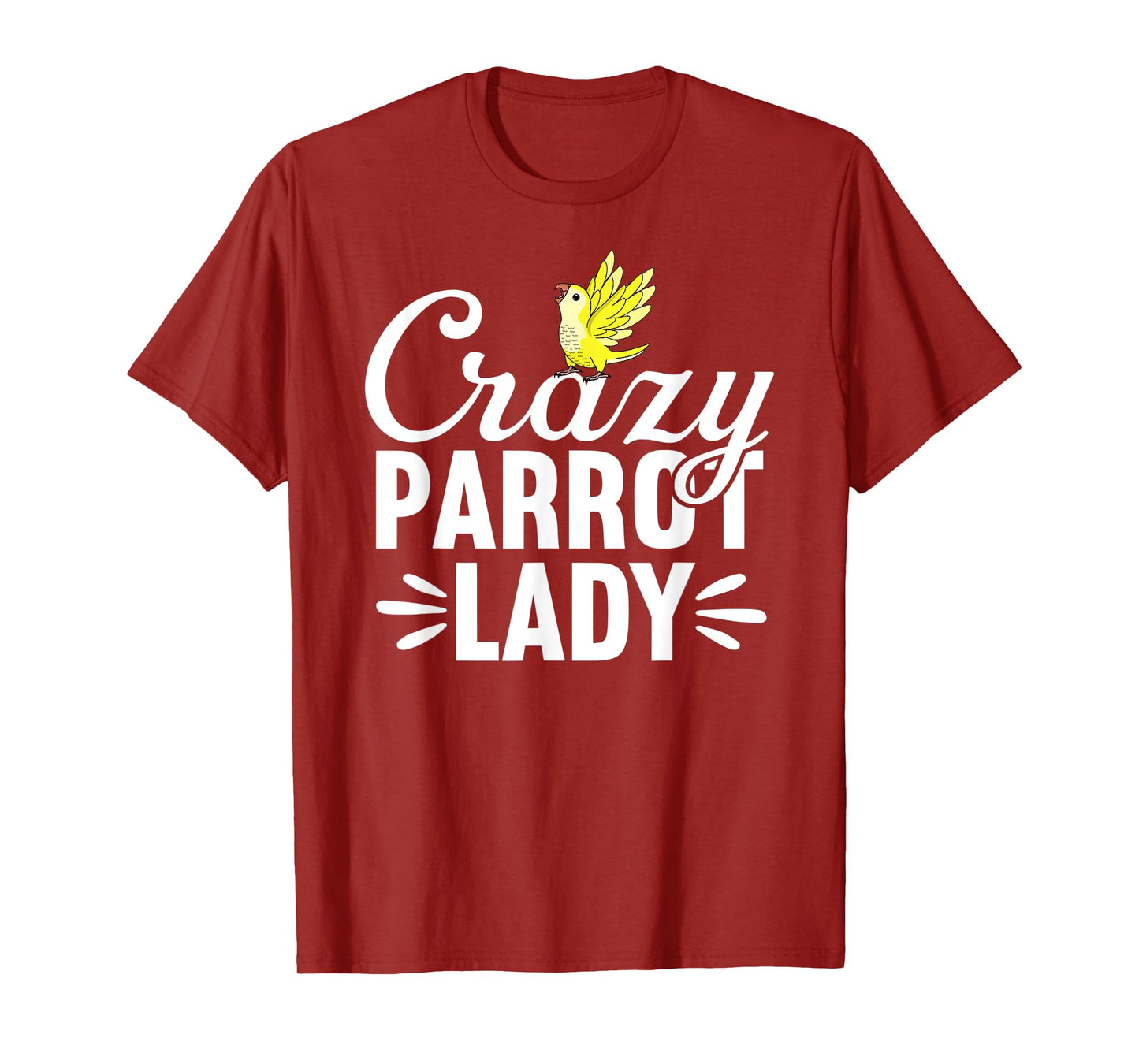 Crazy Parrot Lady | Yellow Lutino Monk Parakeet Quaker T-Shirt