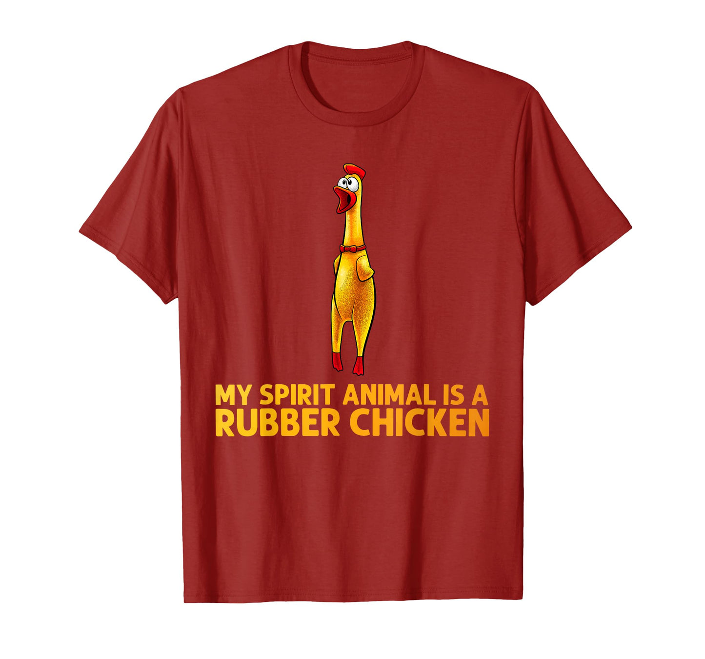 Funny Rubber Chicken Art for Men Women Giant Rubber Chicken T-Shirt