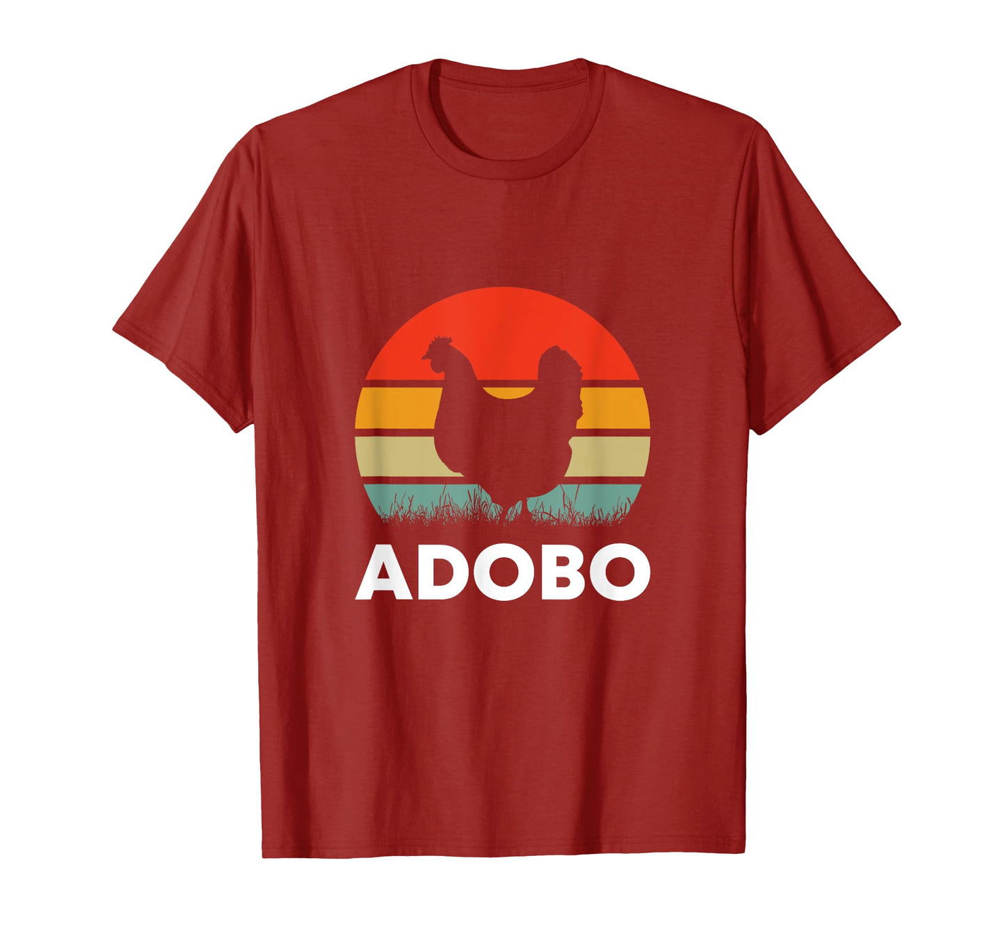 Retro Chicken Adobo Funny Filipino Filipina Philippines Food T-Shirt