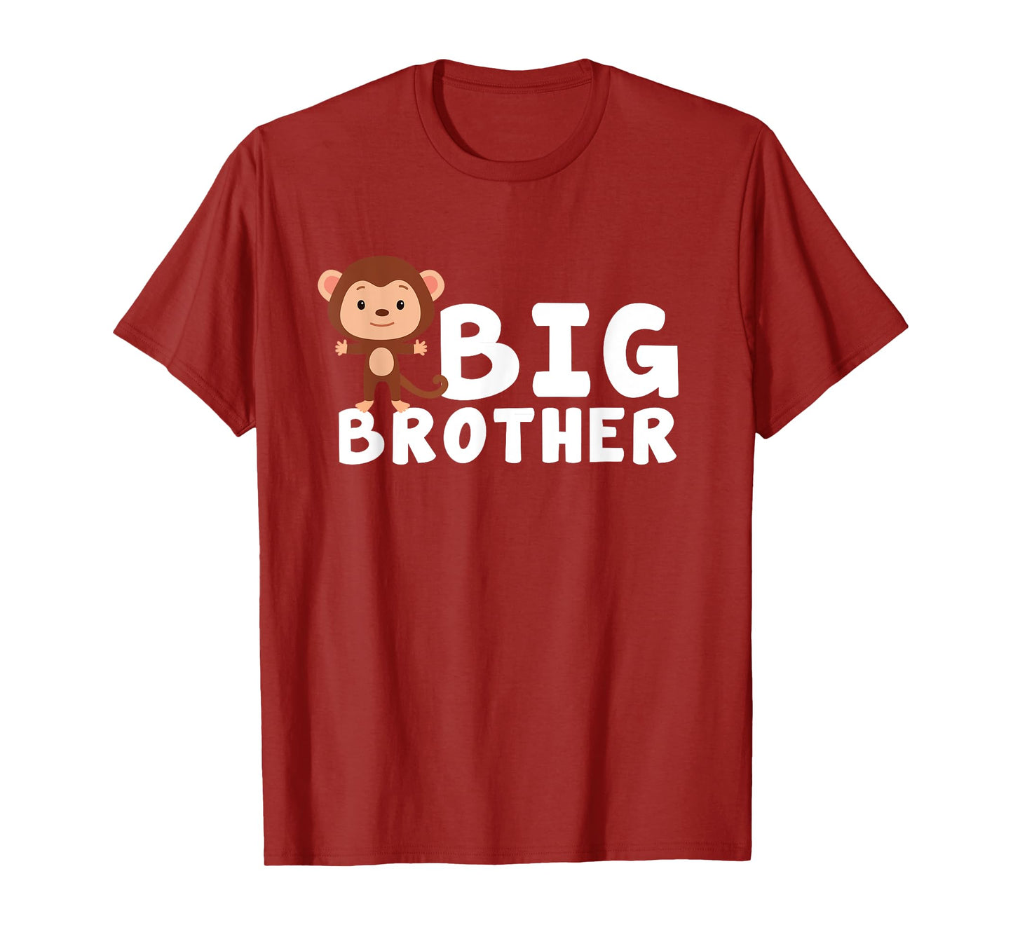 Zany Brainy | Cute Funny | Big Brother Monkey Chimp T-shirt T-Shirt