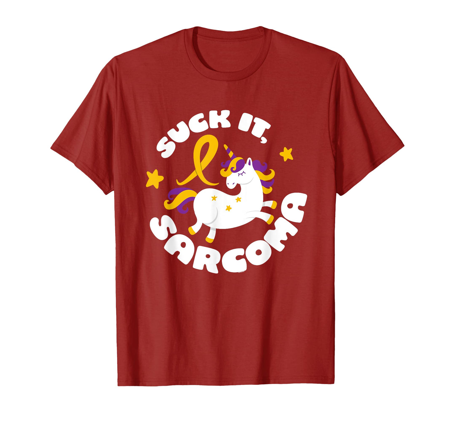 Funny Suck It Sarcoma Cute Unicorn Fighter Survivor T-Shirt T-Shirt